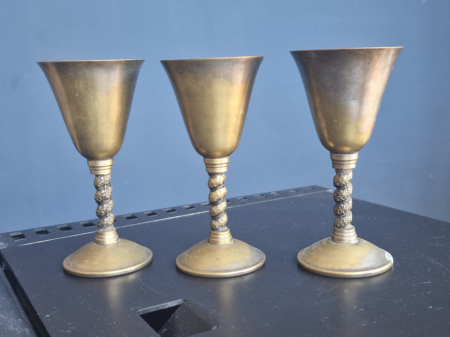 Vintage Spanish Church Chalices, Valero, Set of 3