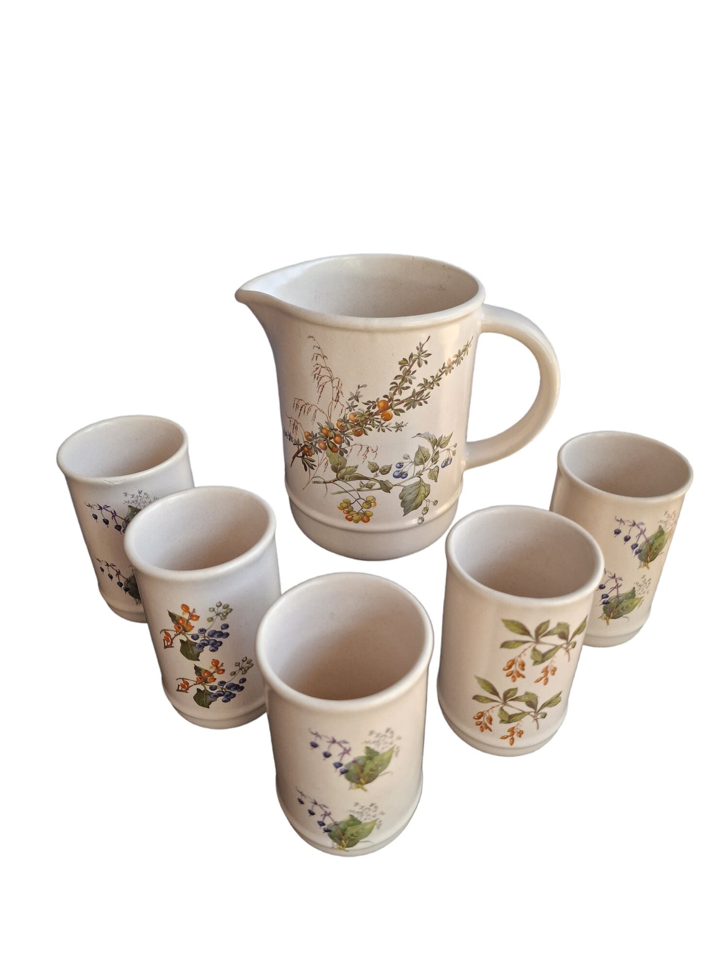 BUCCI italy Vintage Italian Ceramic Juice Set, Franco Bucci, 1970s