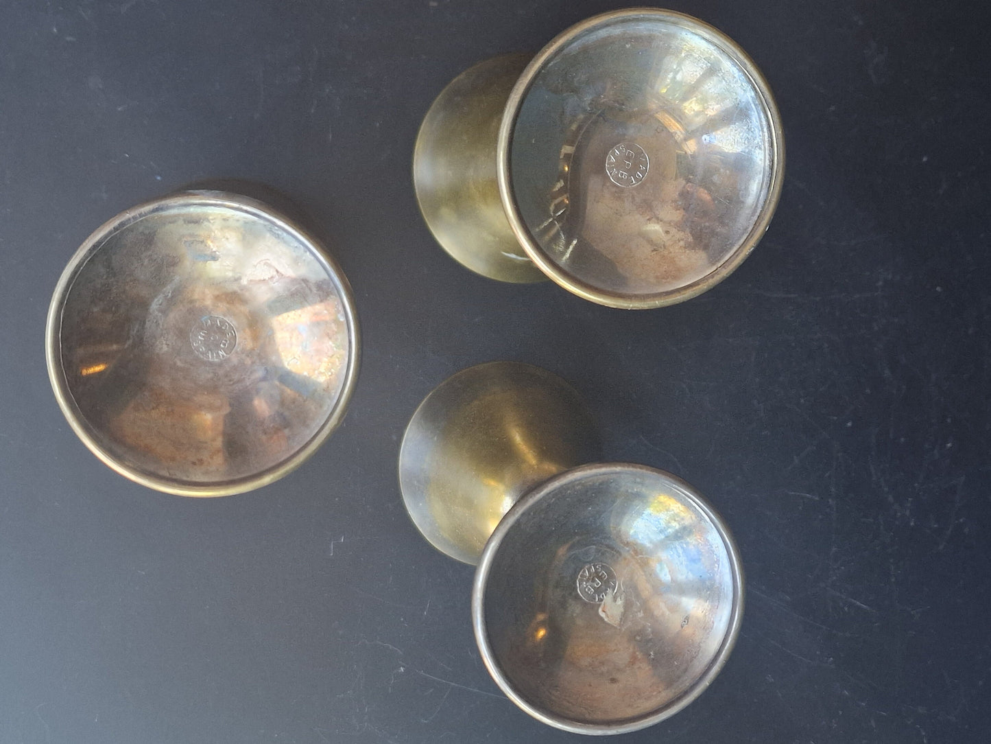Vintage Spanish Church Chalices, Valero, Set of 3