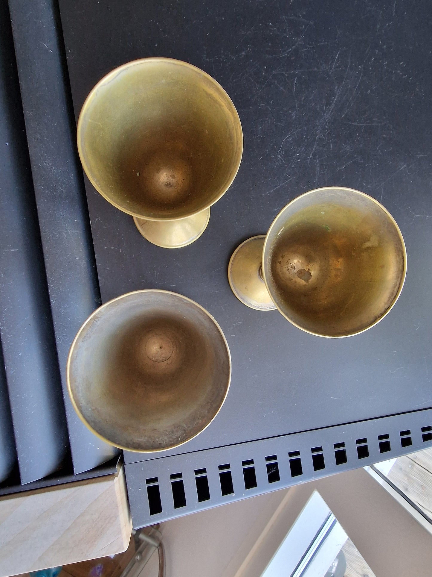 Vintage Spanish Church Chalices, Valero, Set of 3