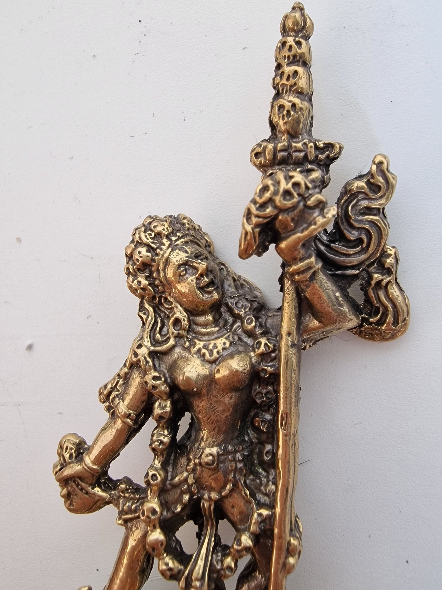 small boeddha buddha figure brass vintage goodluck