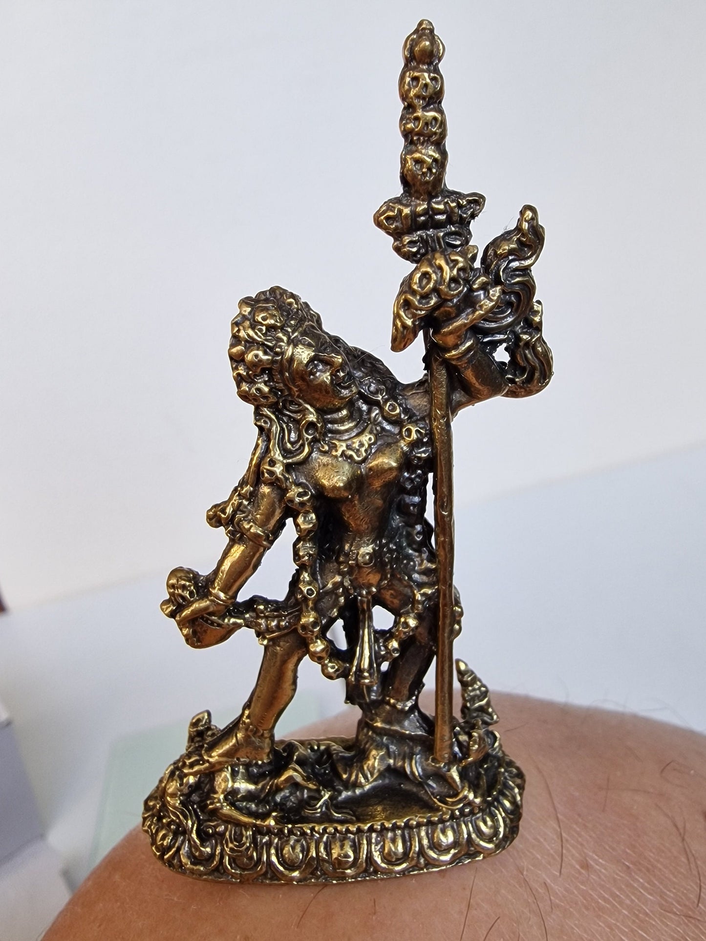 small boeddha buddha figure brass vintage goodluck