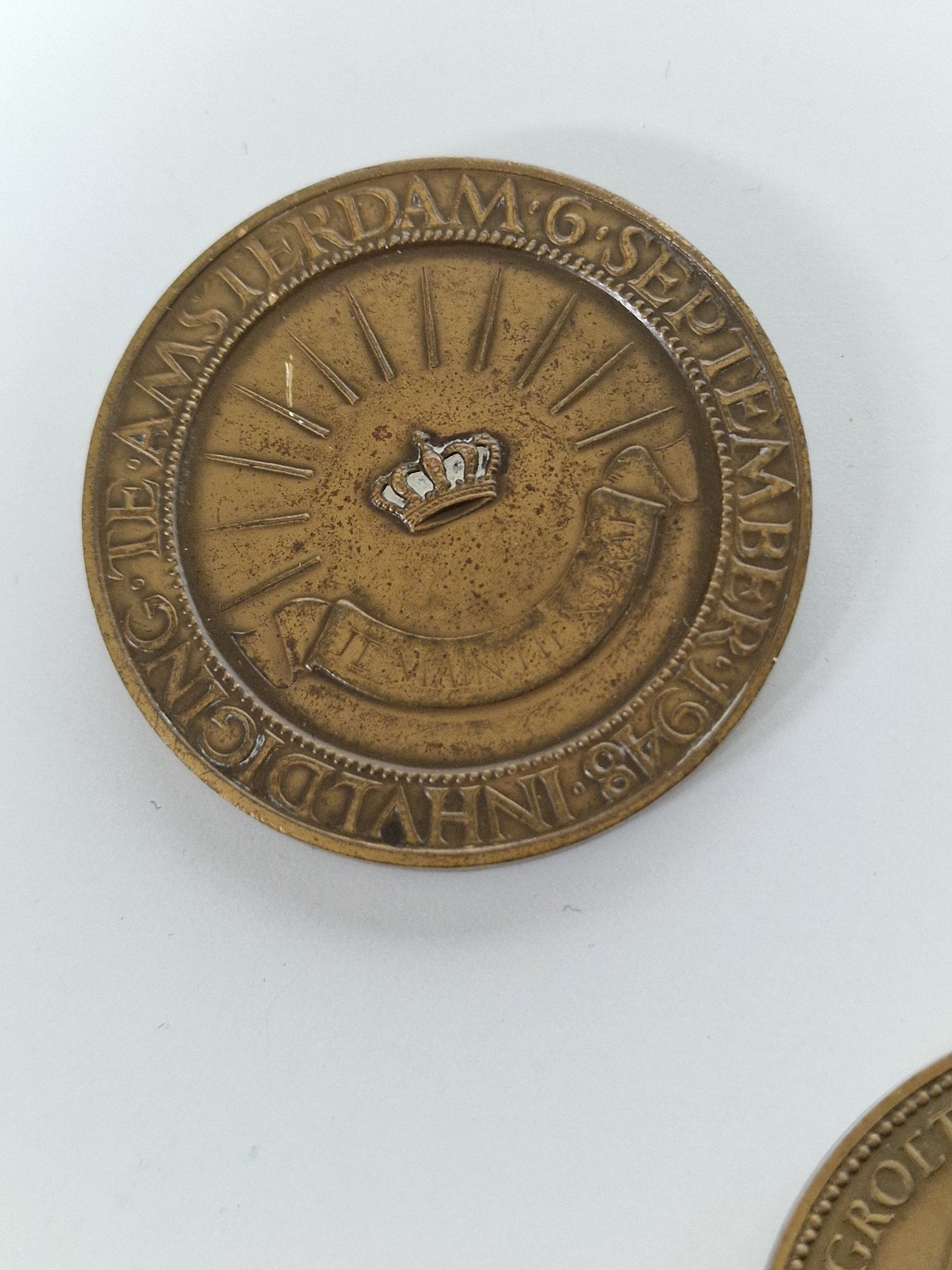 Dutch Queens Bronze Coin Set, Wilhelmina, Juliana, Beatrix