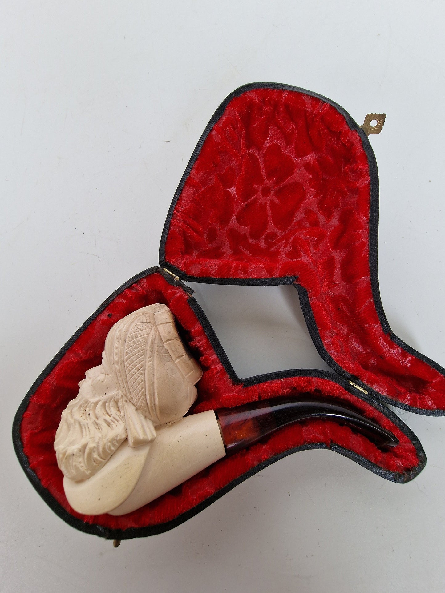 meerschuim pijp in case meerschaum pipe in case, 19th century antique