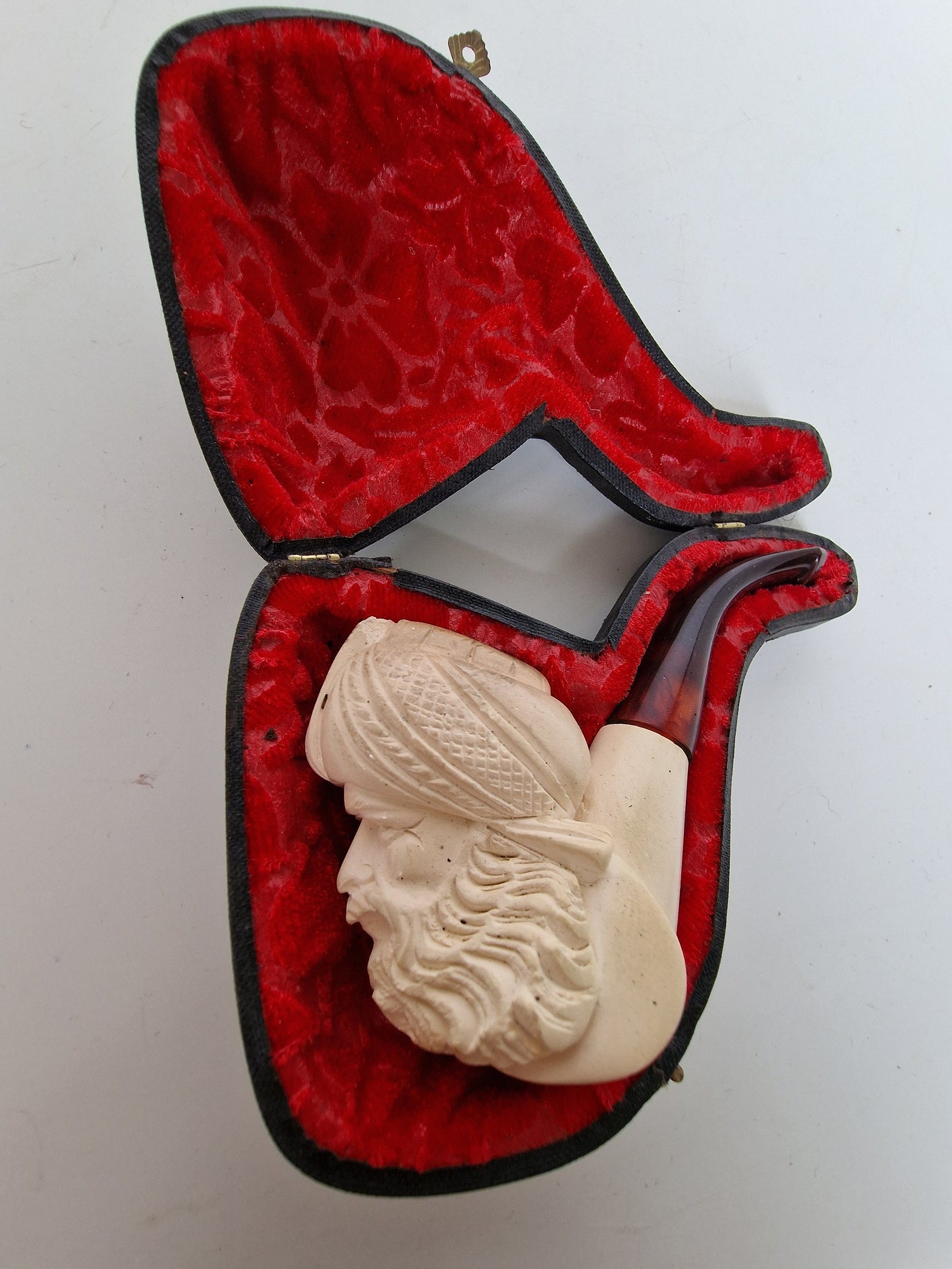 meerschuim pijp in case meerschaum pipe in case, 19th century antique