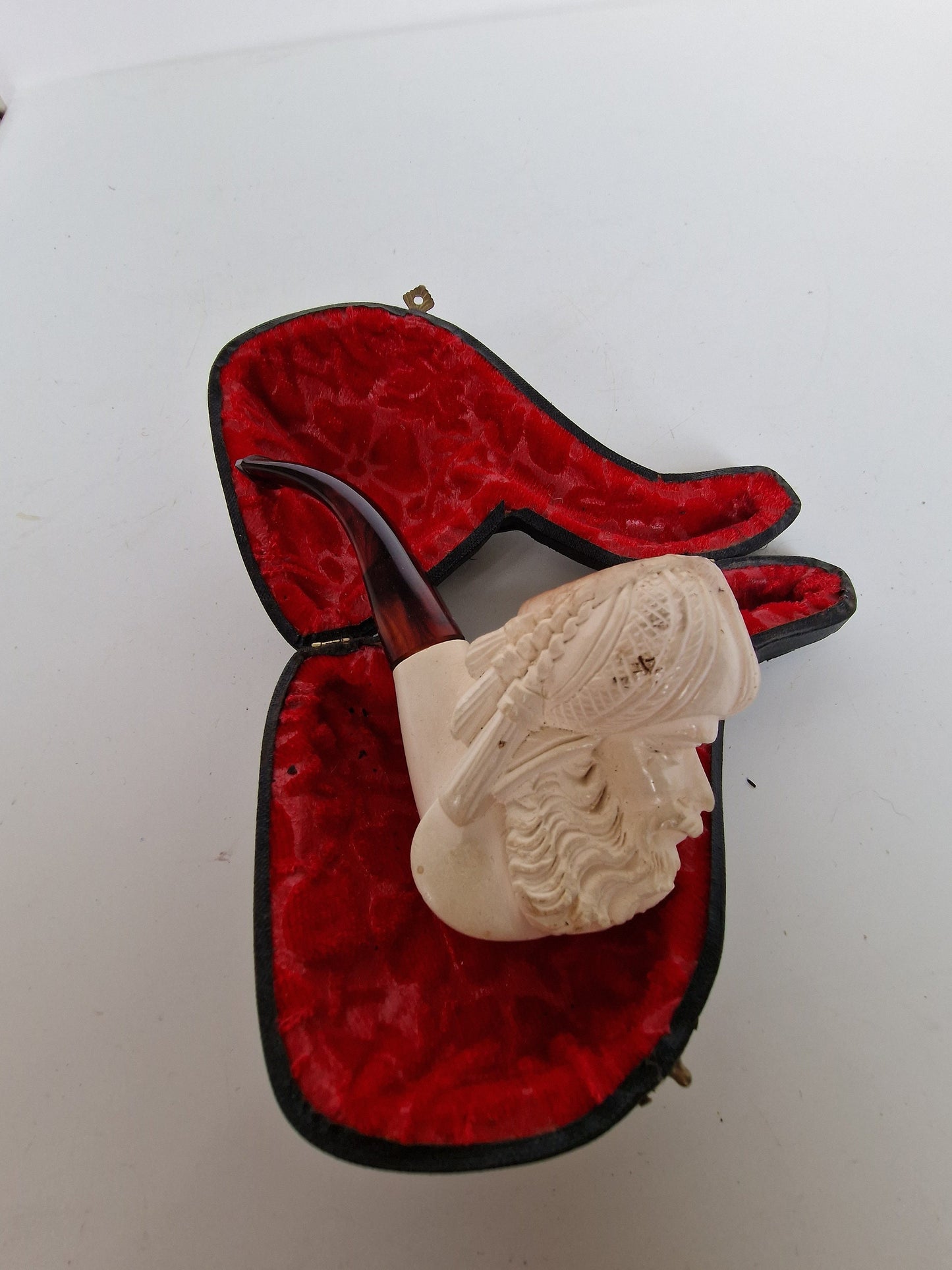 meerschuim pijp in case meerschaum pipe in case, 19th century antique