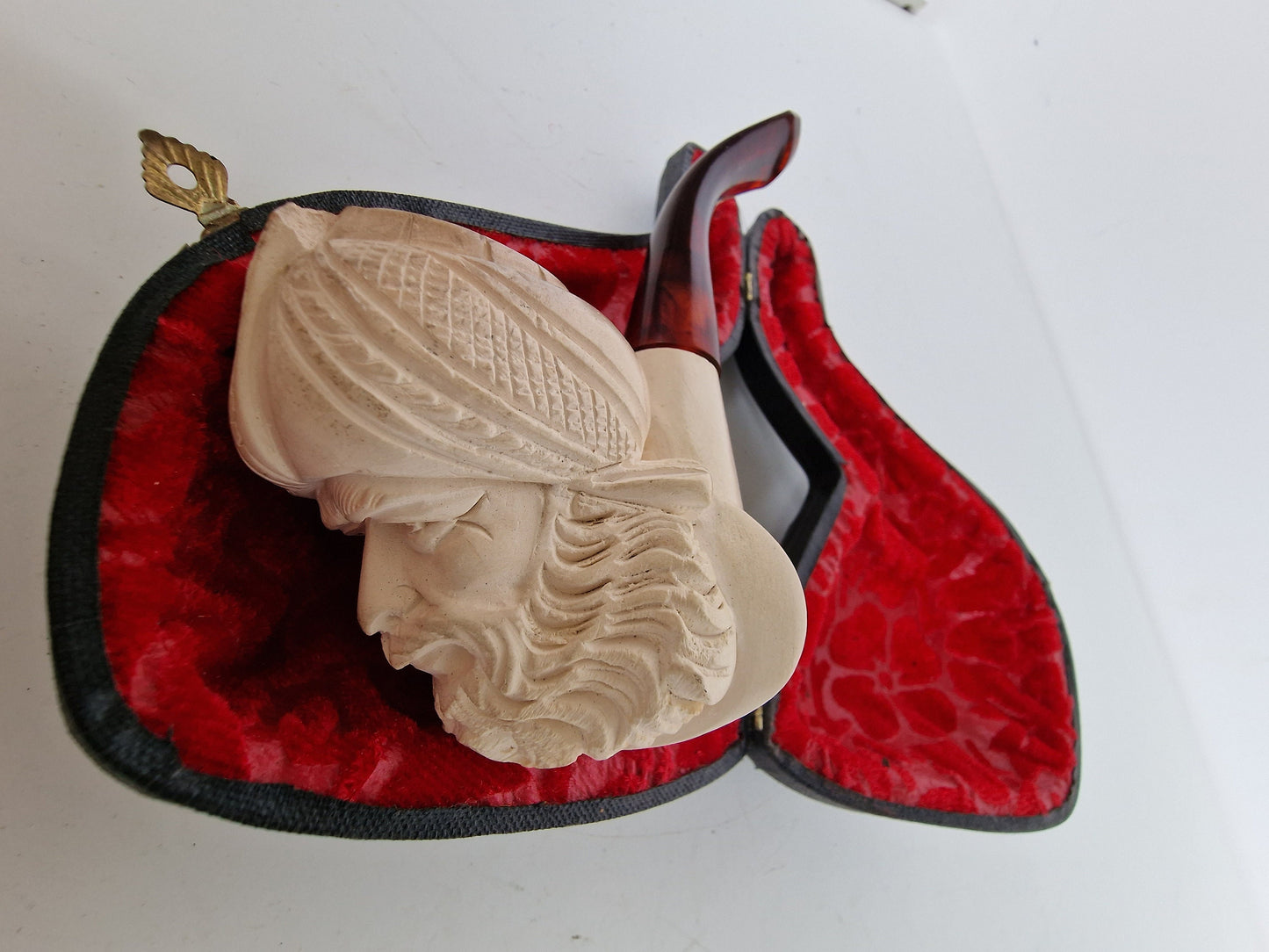 meerschuim pijp in case meerschaum pipe in case, 19th century antique