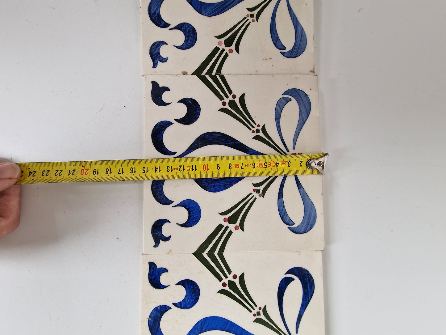 Art Nouveau tegels - Boizenburg 6 stuks - gedateerd  ca 1910 Duitsland, jugendstil period