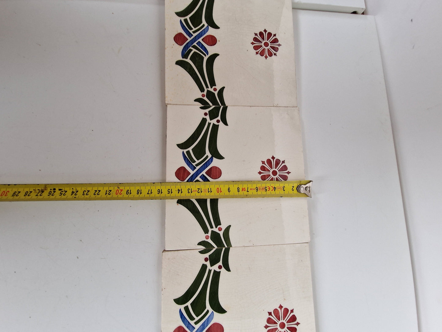 Art Nouveau tegels - Boizenburg 5 stuks - gedateerd  ca 1910 Duitsland, jugendstil period