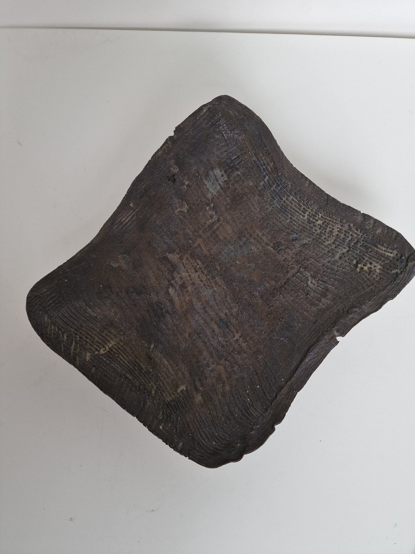 Dutch Art Pottery Platter, J vd B Keramiek, Boho Display