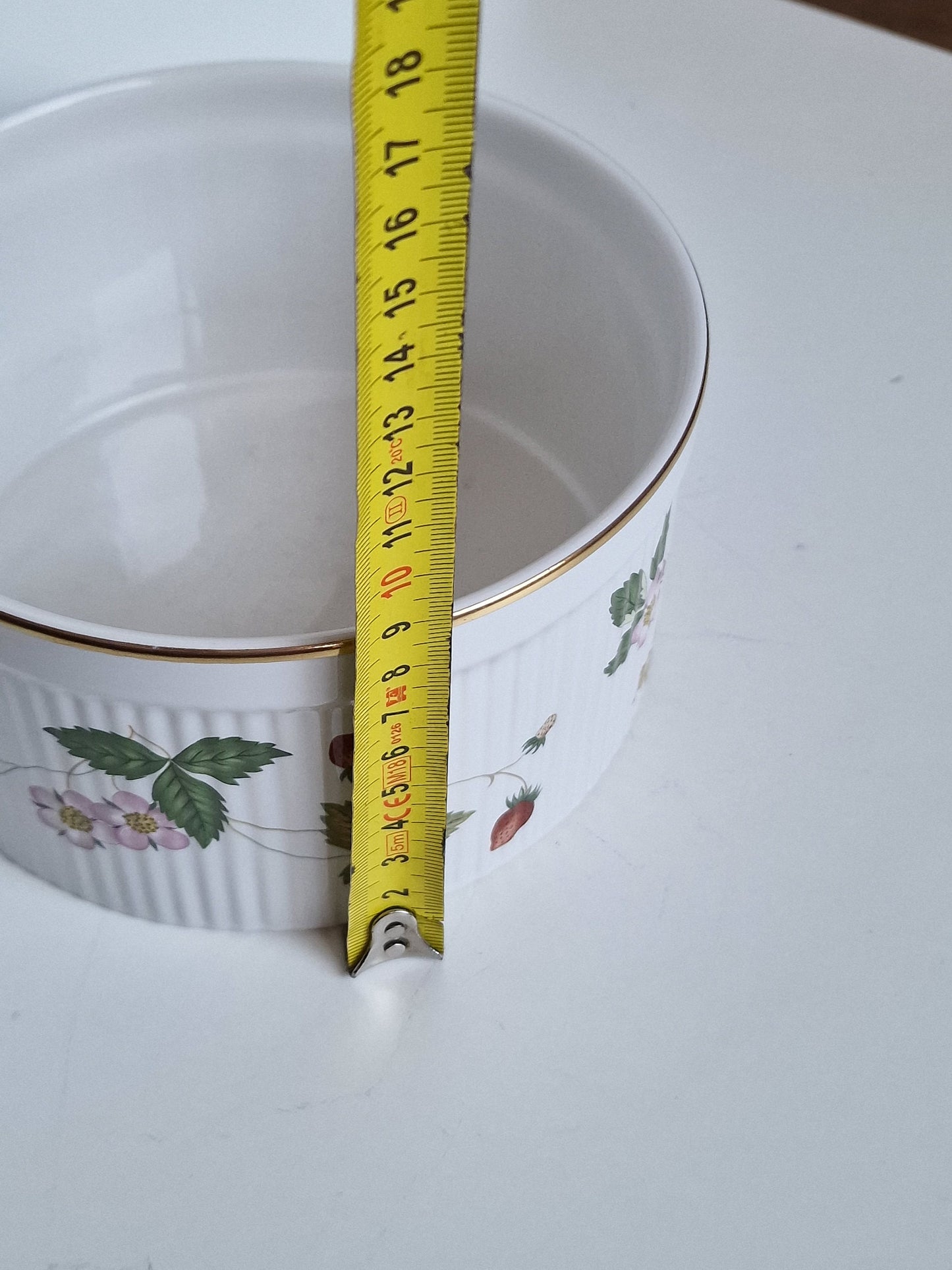 Wedgwood Wild Strawberry Basket, Gilded Edge Bowl, UK