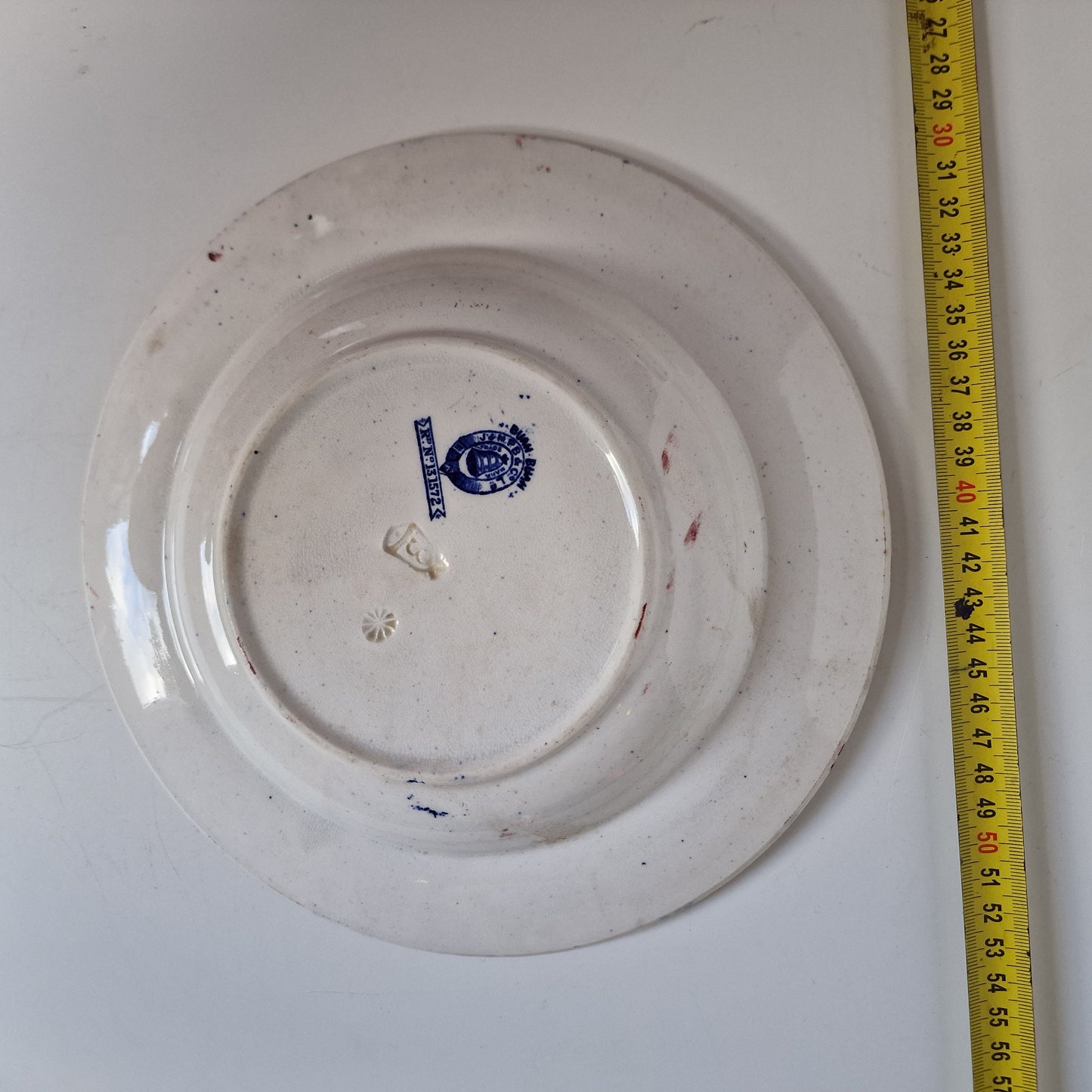 Antique Scottish Chinoiserie Transferware Plate, J&MP Bell BUAM BUAM 1890