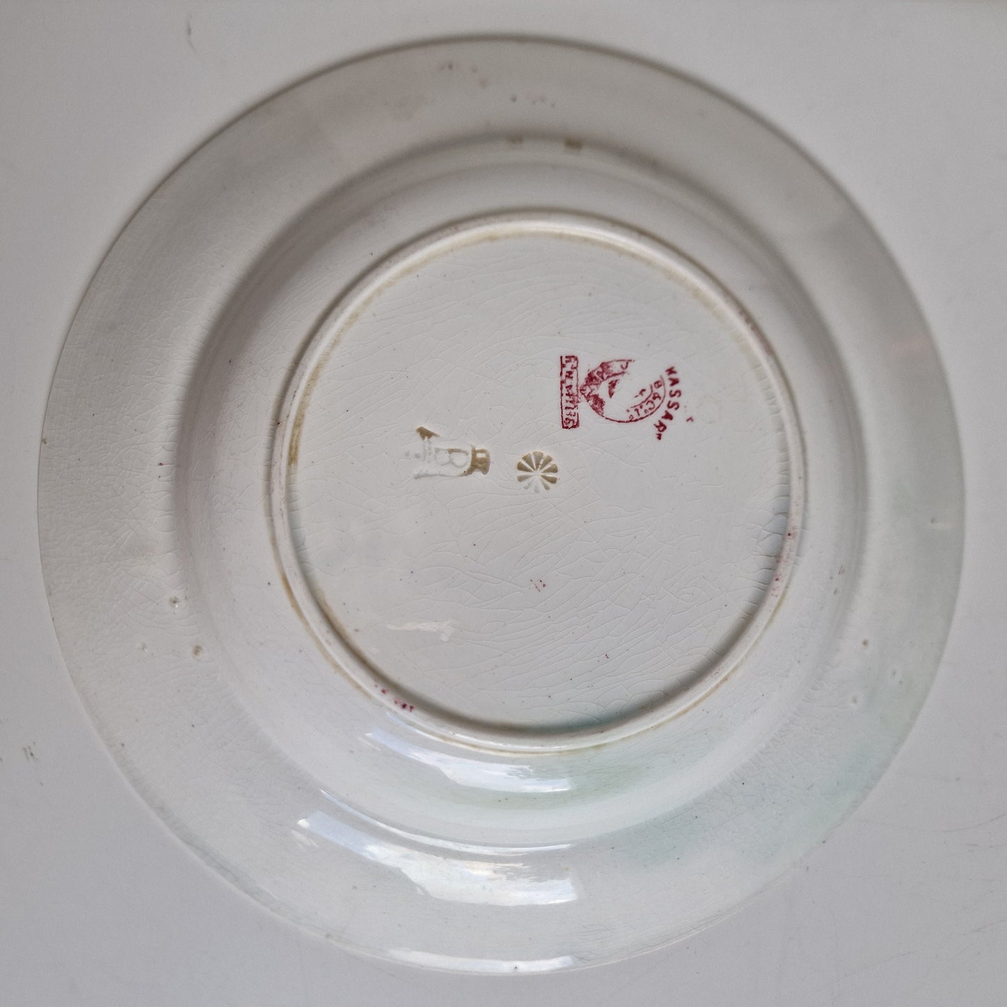 Antique Scottish Transferware Plate, J & MP Bell Makassar, Chinoiserie Dish, 1890
