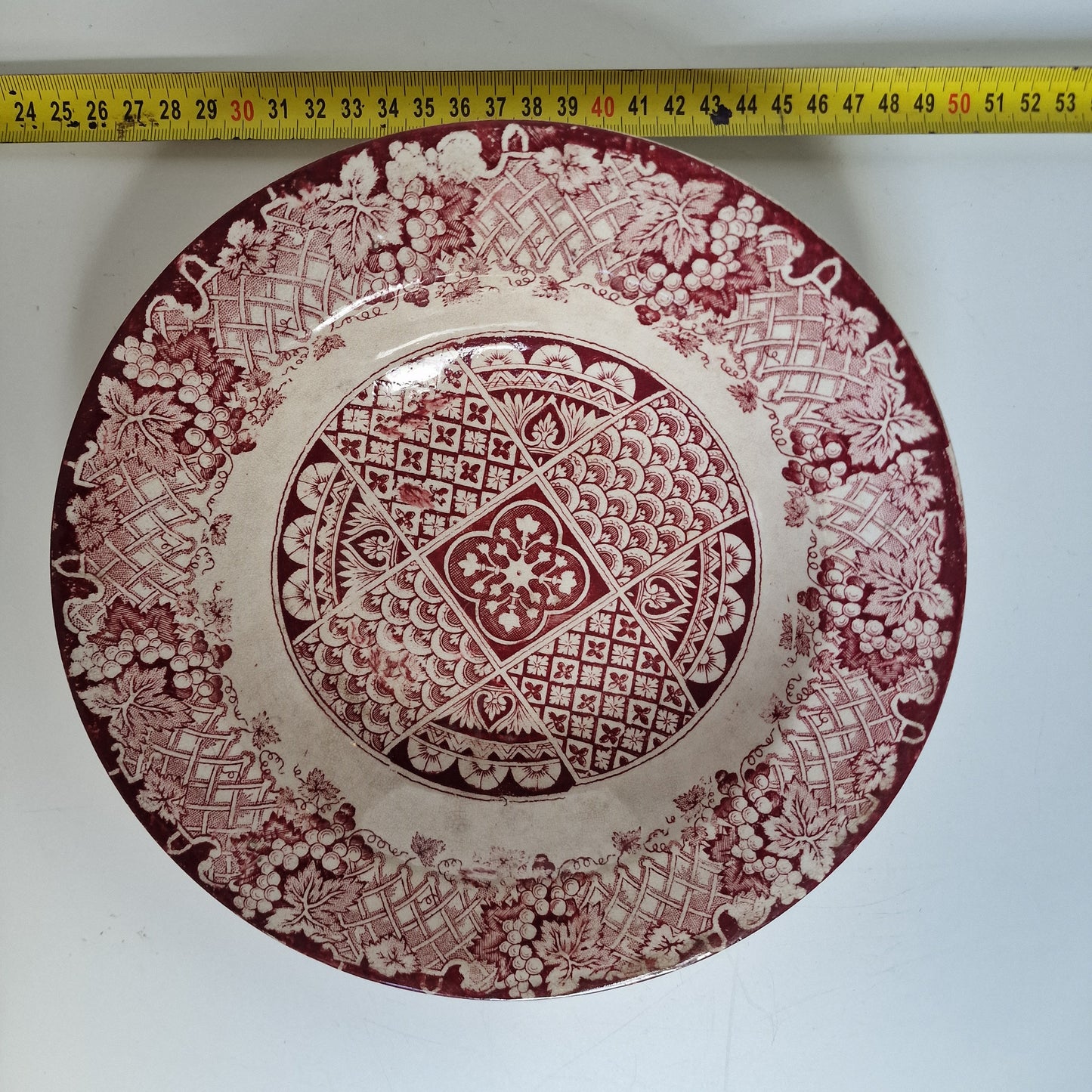 Antique Chinoiserie Transferware Plate, J & MP Bell, 1890