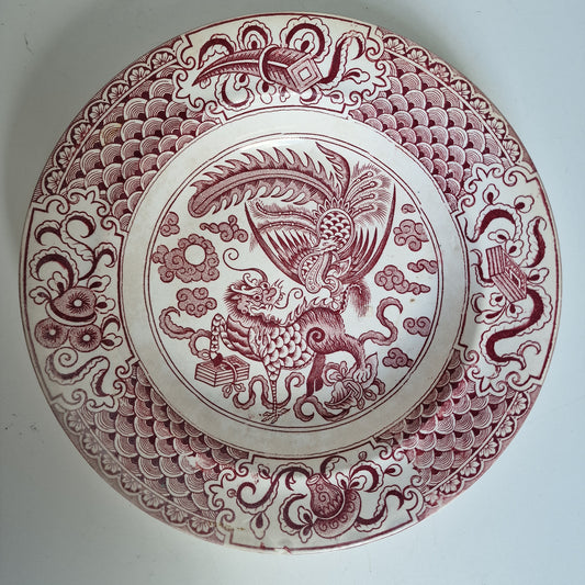 Antique Scottish Transferware Bowl, J & MP Bell Keelin Hong, 1890