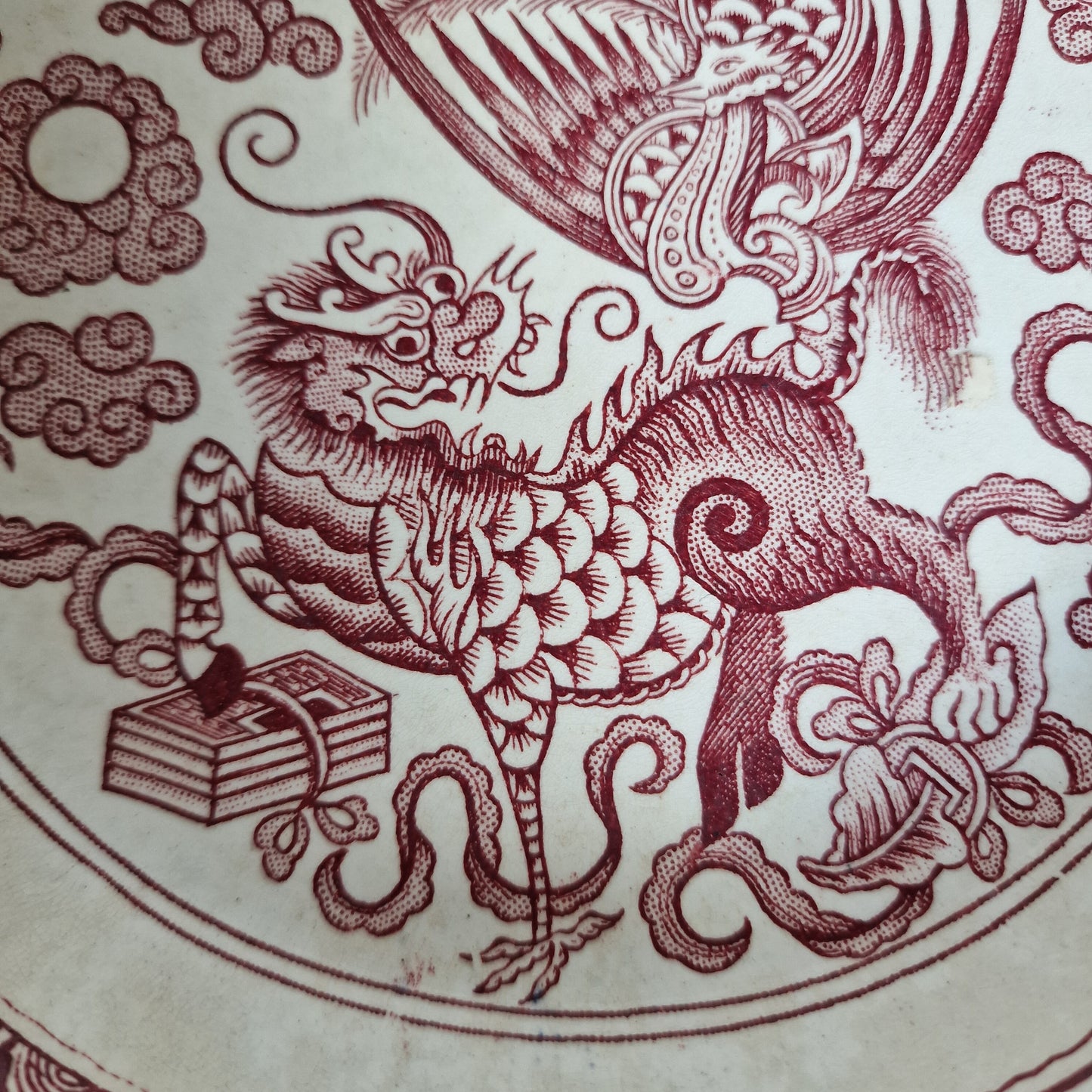 Antique Scottish Transferware Bowl, J & MP Bell Keelin Hong, 1890