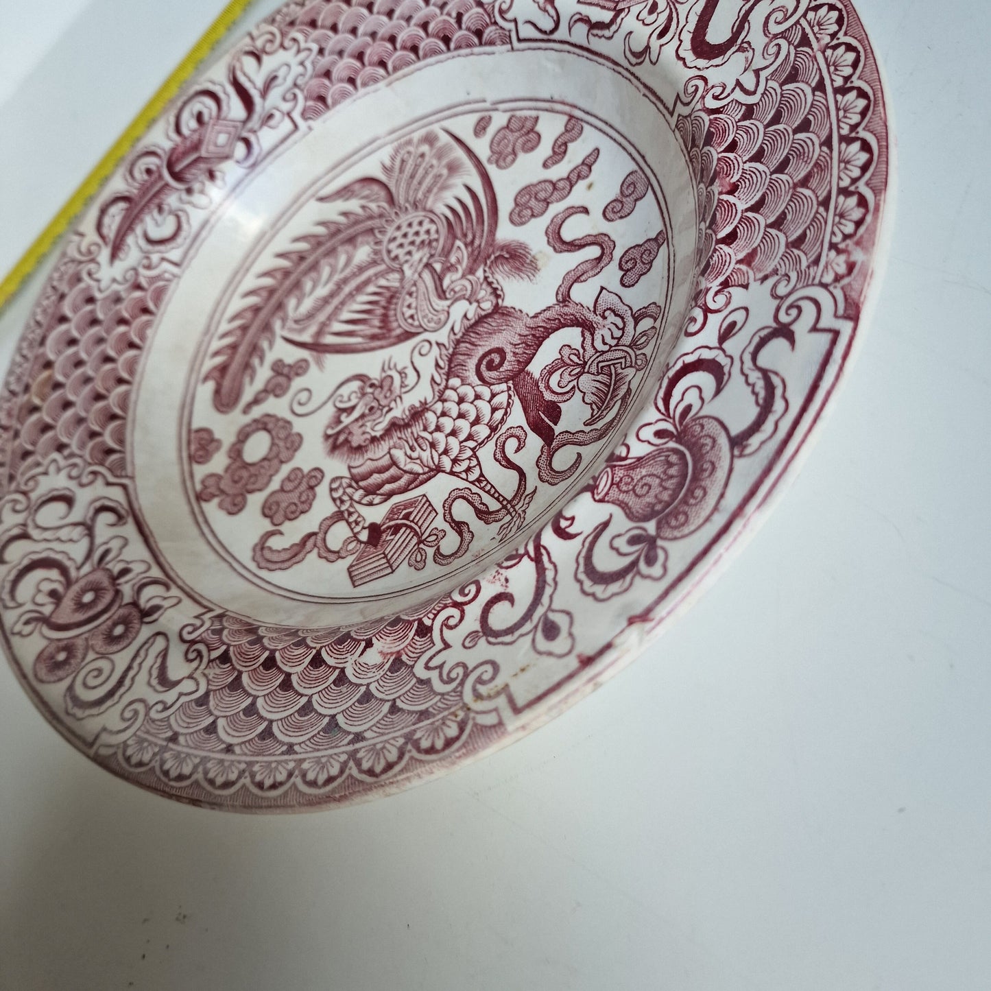 Antique Scottish Transferware Bowl, J & MP Bell Keelin Hong, 1890