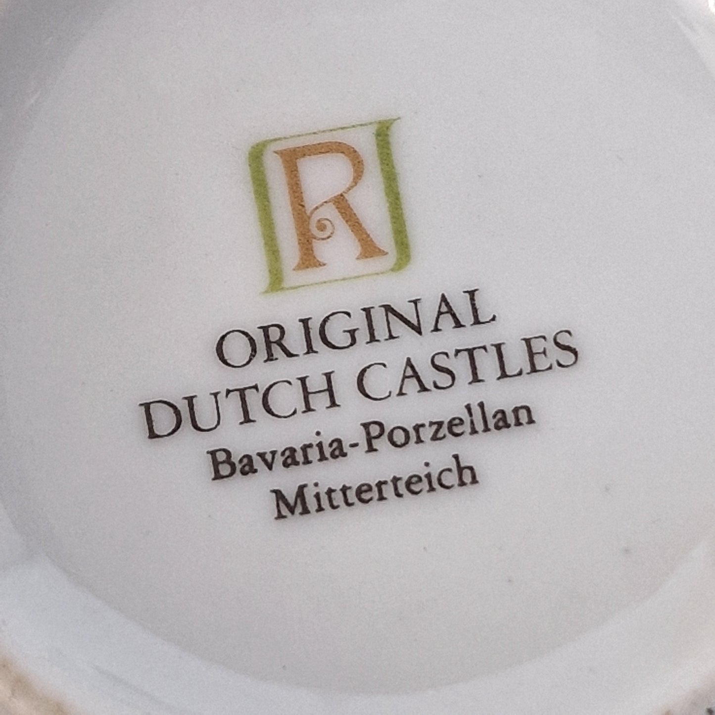 Bavaria Porcelain Tea Set, Dutch Castles, Coat of Arms, 13-Piece