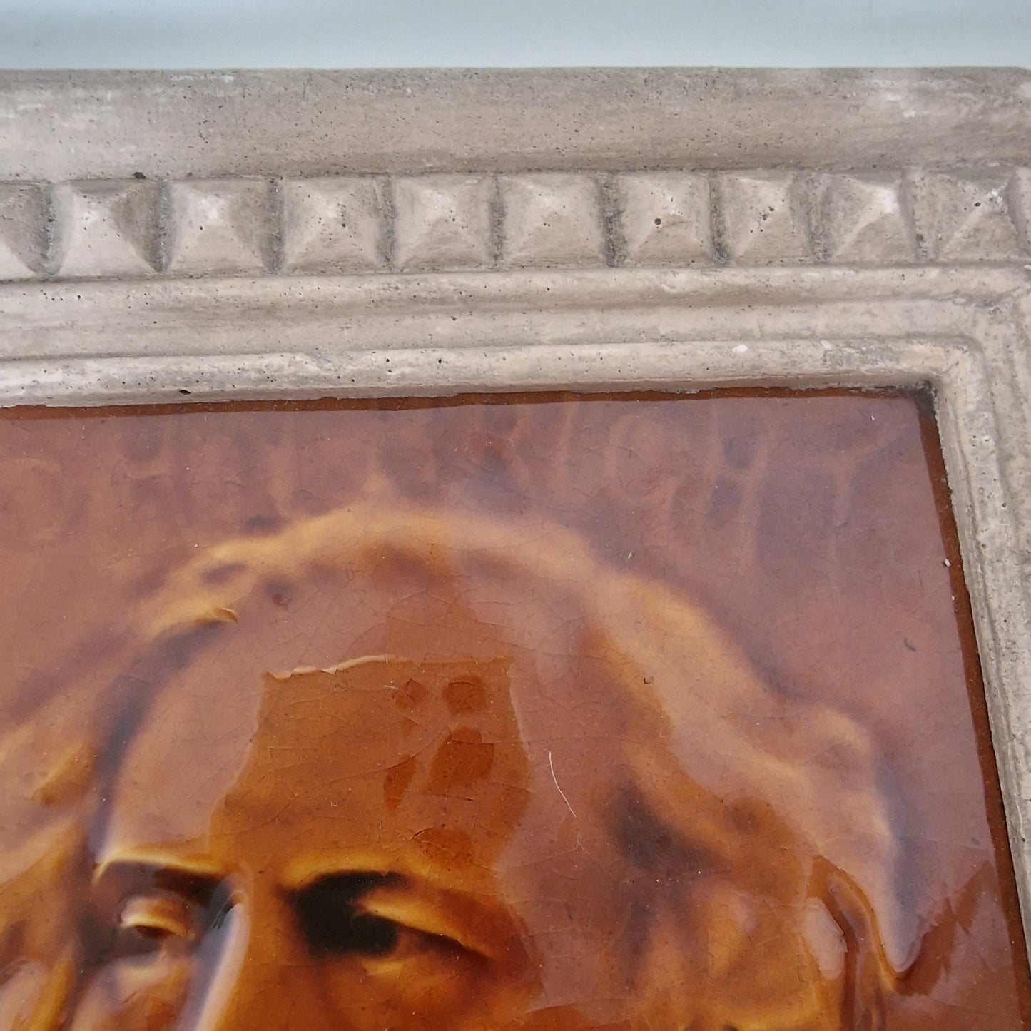 J.C. Edwards Ruabon Tile, John Bright Portrait, Framed Art Nouveau