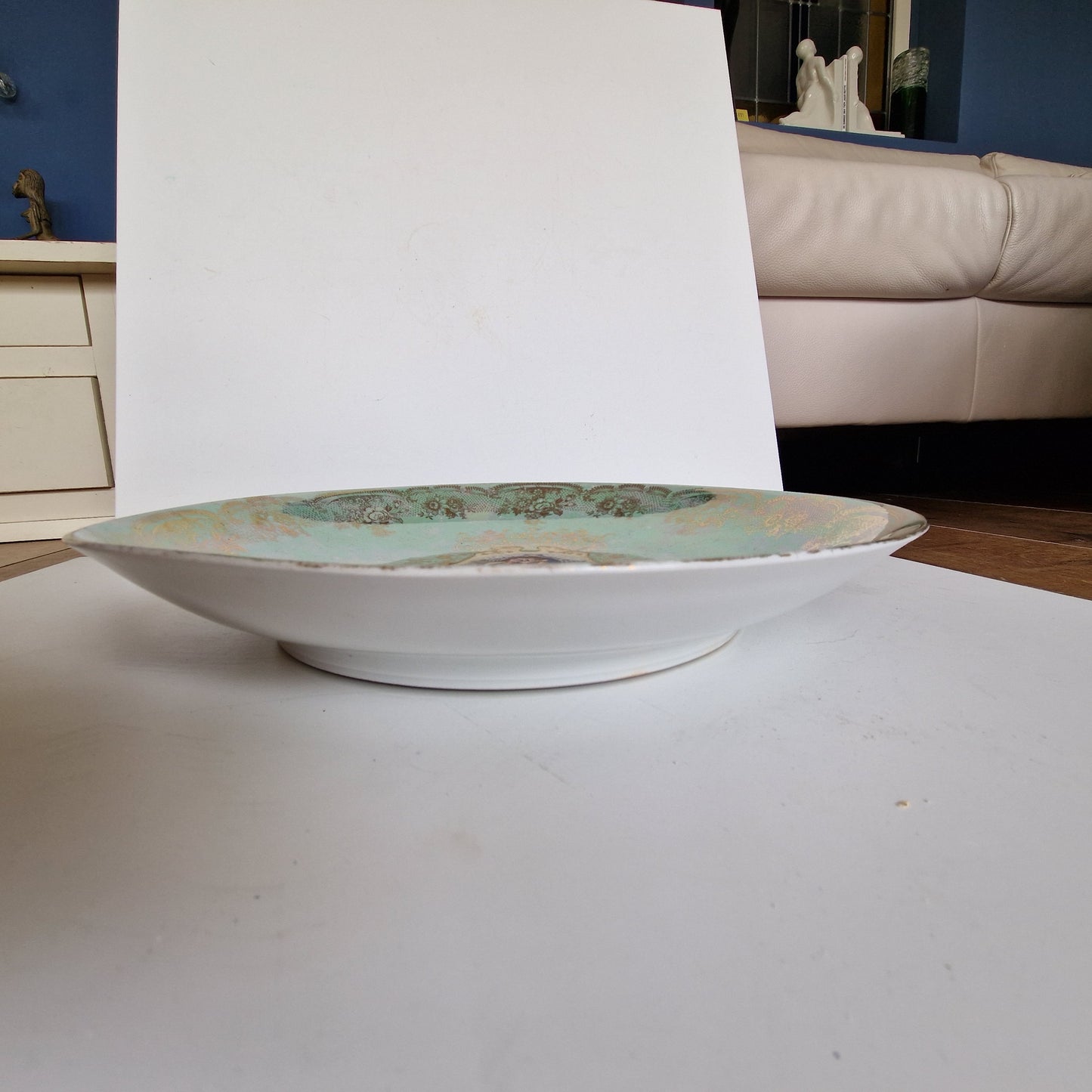 XL Jugendstil Iridescent Lusterglaze Plate, 1900-1910