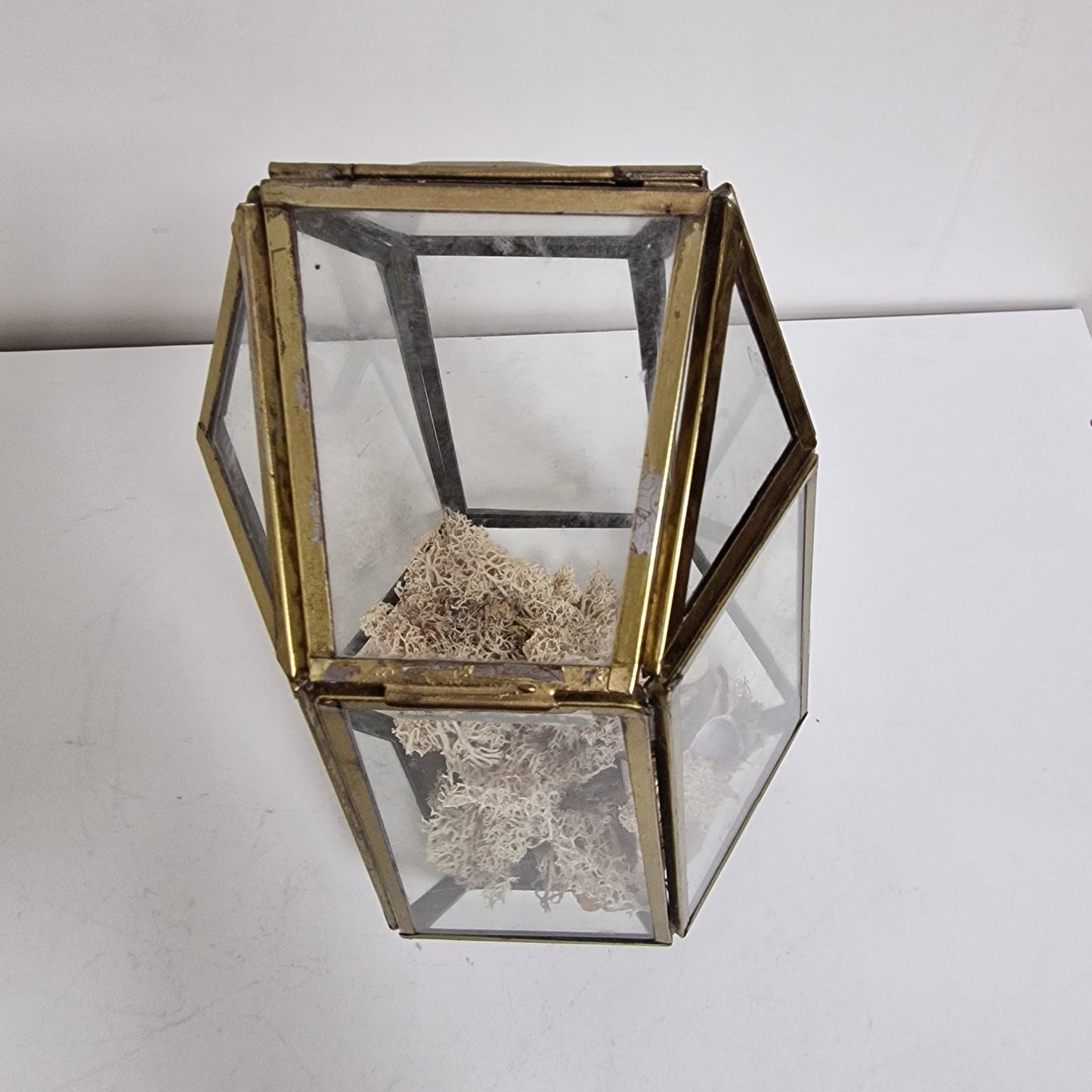 Kleine  antieke franse vitrinekastje, small display sier kastje