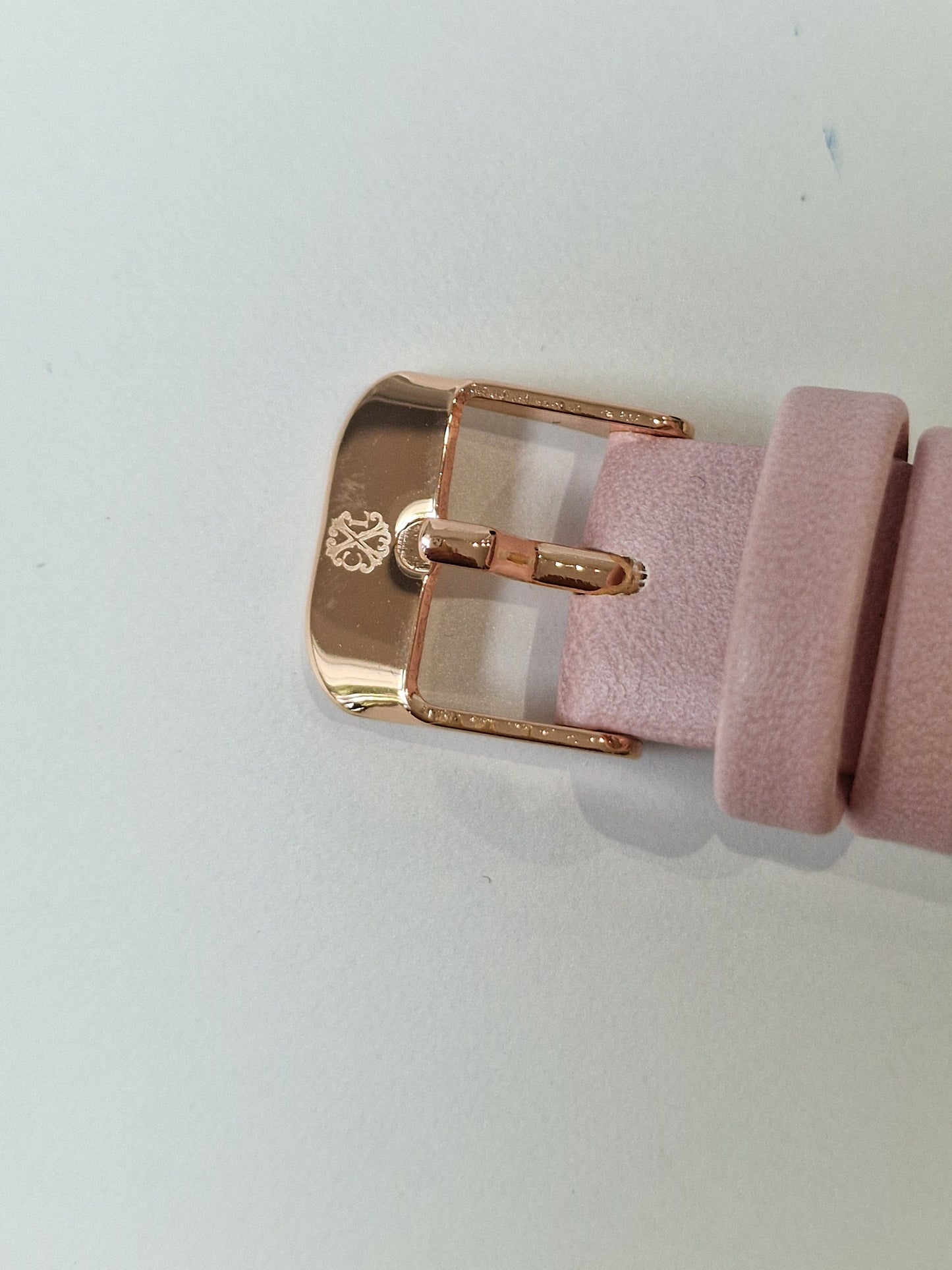 Christian Lacroix, Authentic, fancy barbie pink crystal Women French Quartz Watch RoseGold leather crystal girls shiny chunky bubble jewels