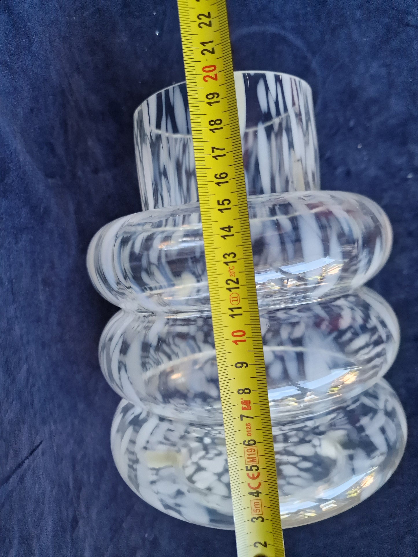 Opaline Glass Bubble Vase, Dutch Art Design