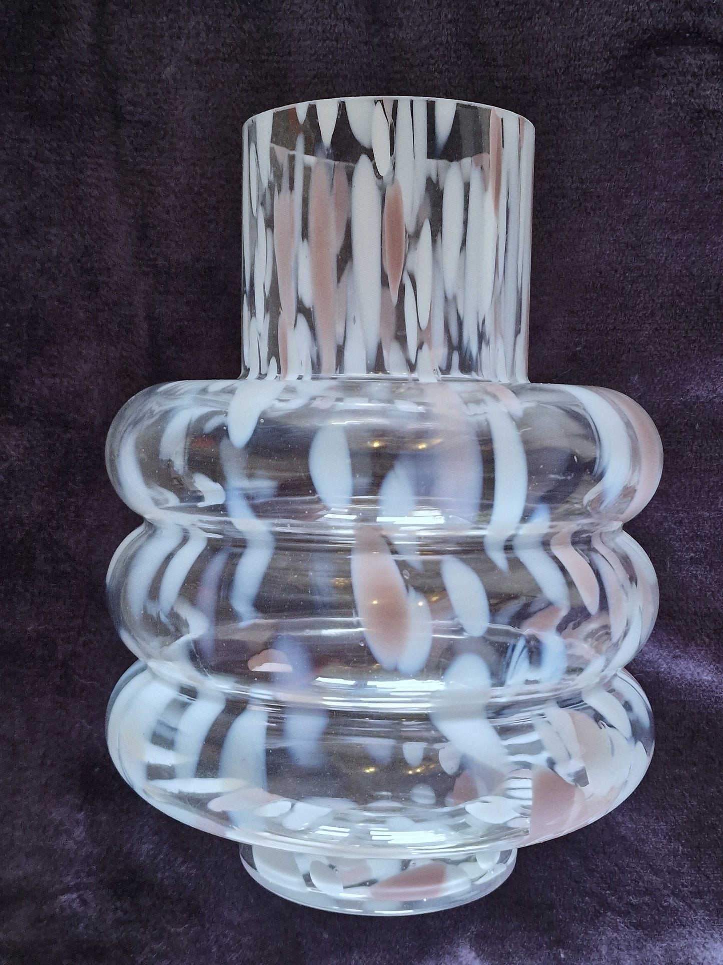 Opaline Glass Bubble Vase, Dutch Art Design