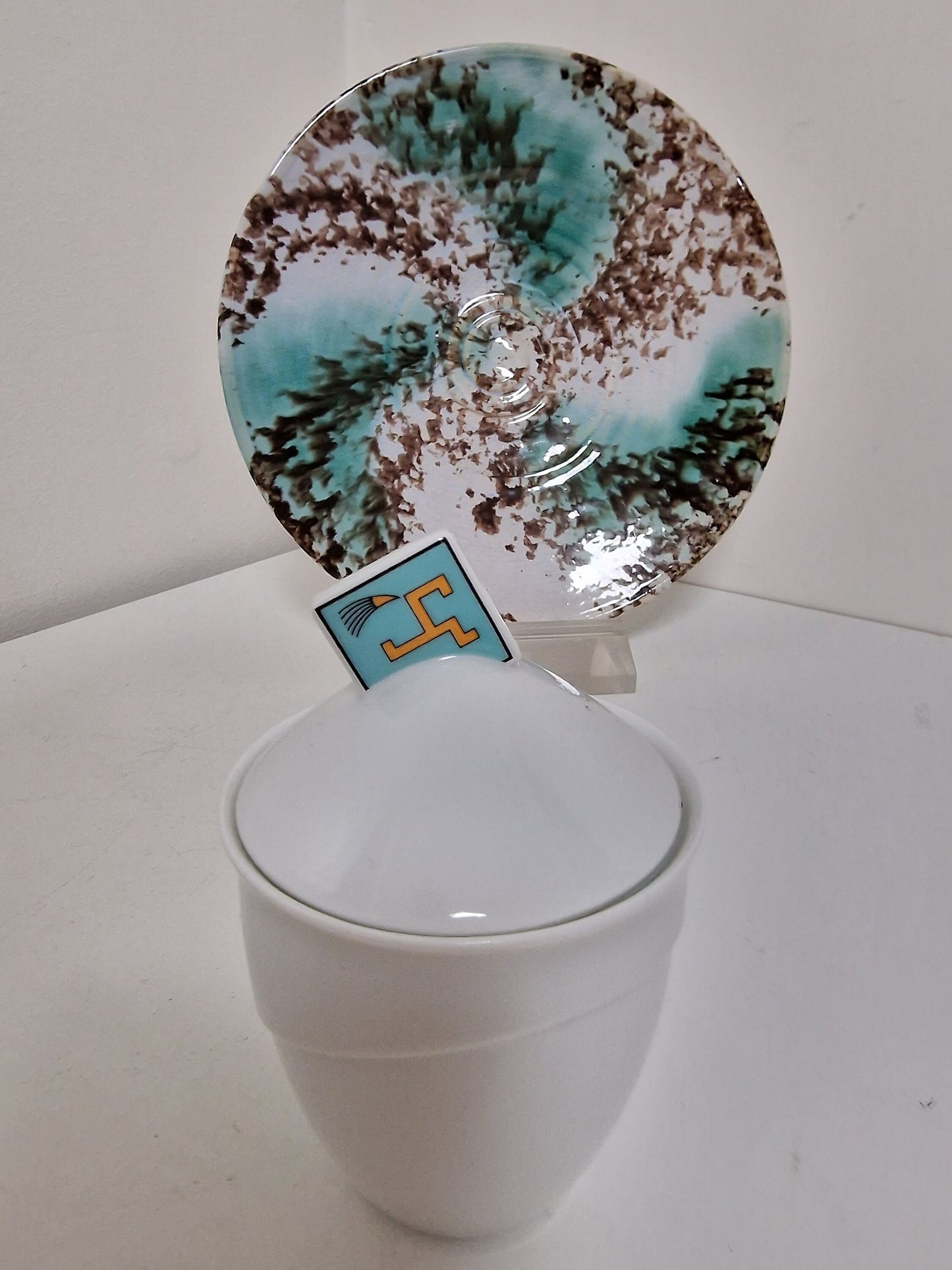 Dorothy Hafner Rosenthal Porcelain Coffee Set, Flash One, 80s Pop Art