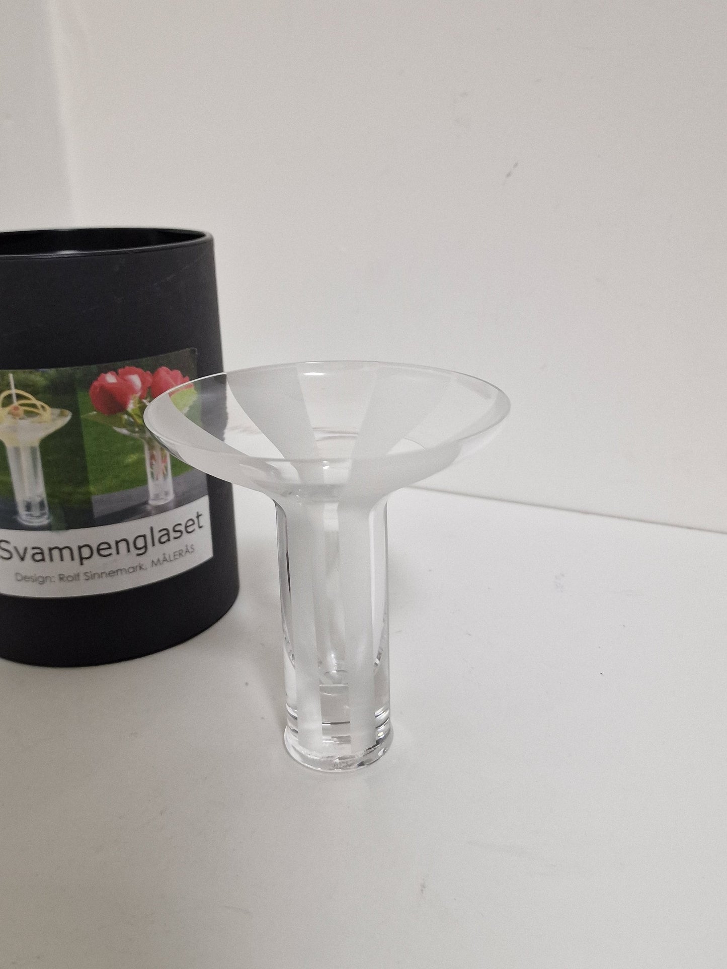 Rolf Sinnemark X Målerås , Glass Vase, Glass Denmark - 1975-2000 scandinavian design vaas scandinavie