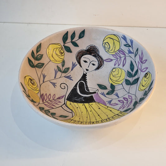 Kupittaan Savi Vintage keramische kom  Finse Scandi finland pottery designer midcentury