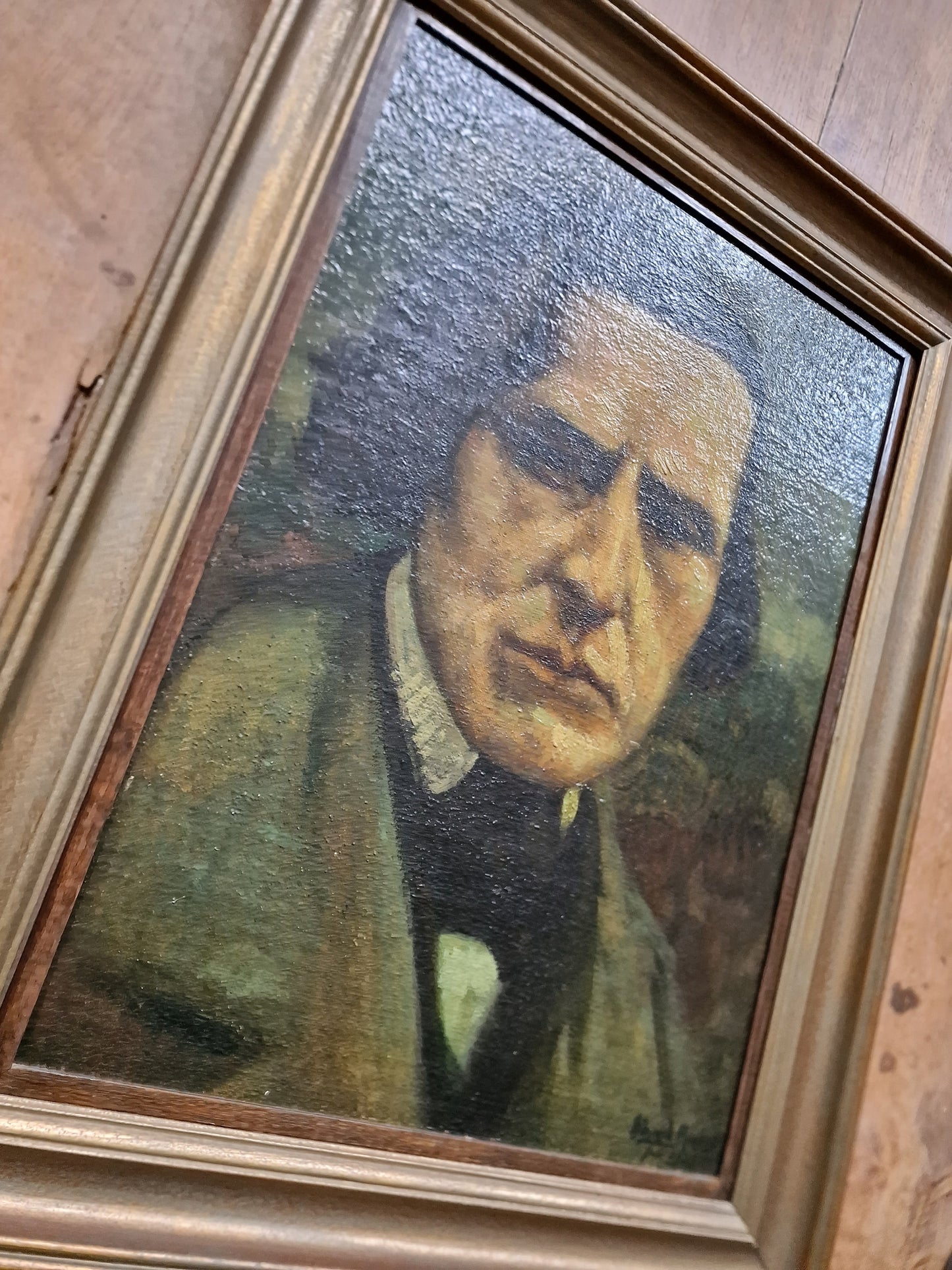 Chopin - Eduard Houbolt 1885-1954, Dutch painting framed, of frederic Chopin,  Oil on Canvas, titel: after the life