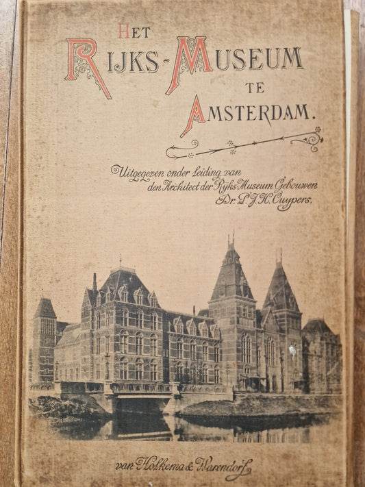 1898 Rijksmuseum Amsterdam Prints, Architect P.J.H. Cuypers, Antique Folio