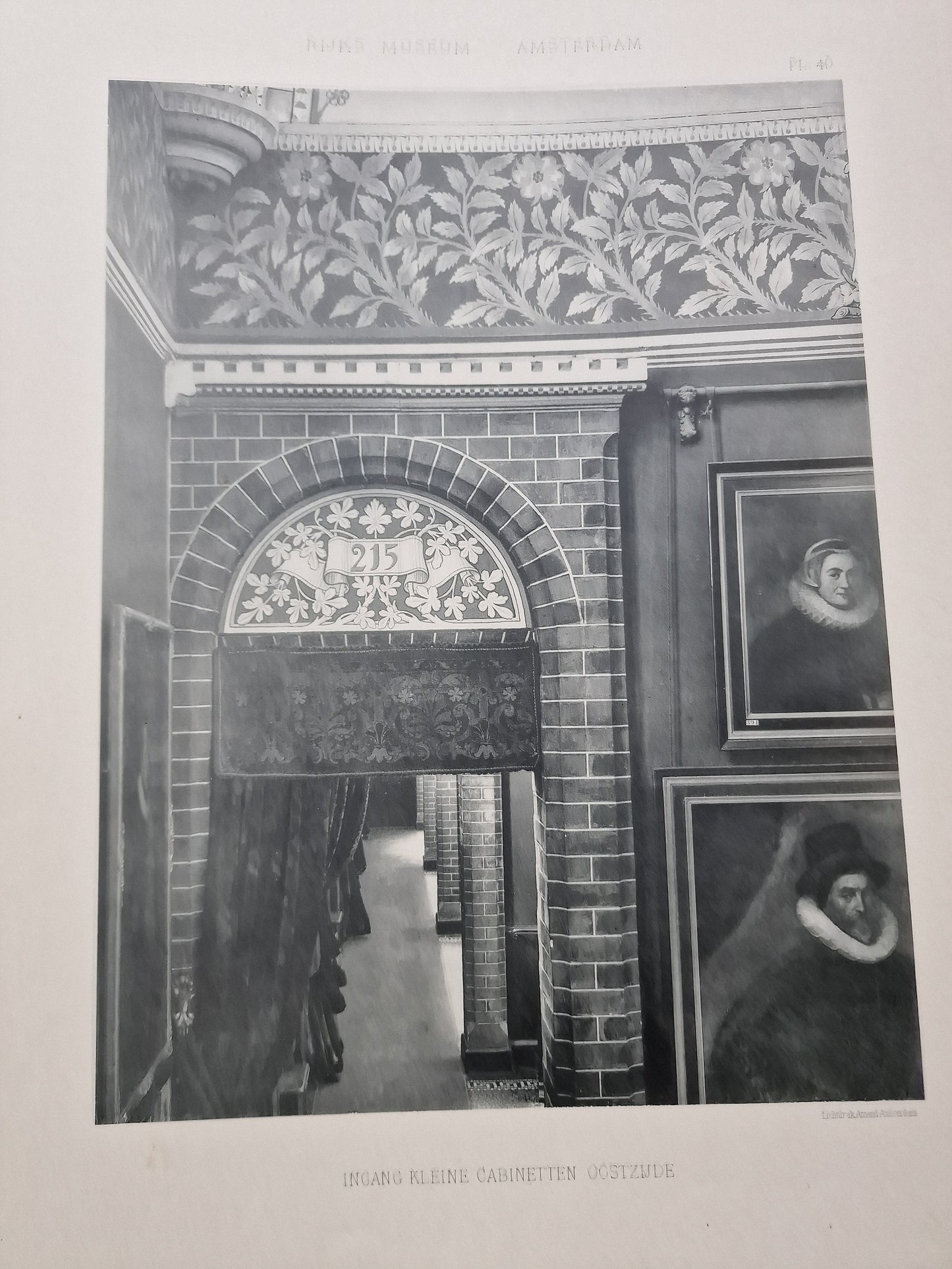 1898 Rijksmuseum Amsterdam Prints, Architect P.J.H. Cuypers, Antique Folio