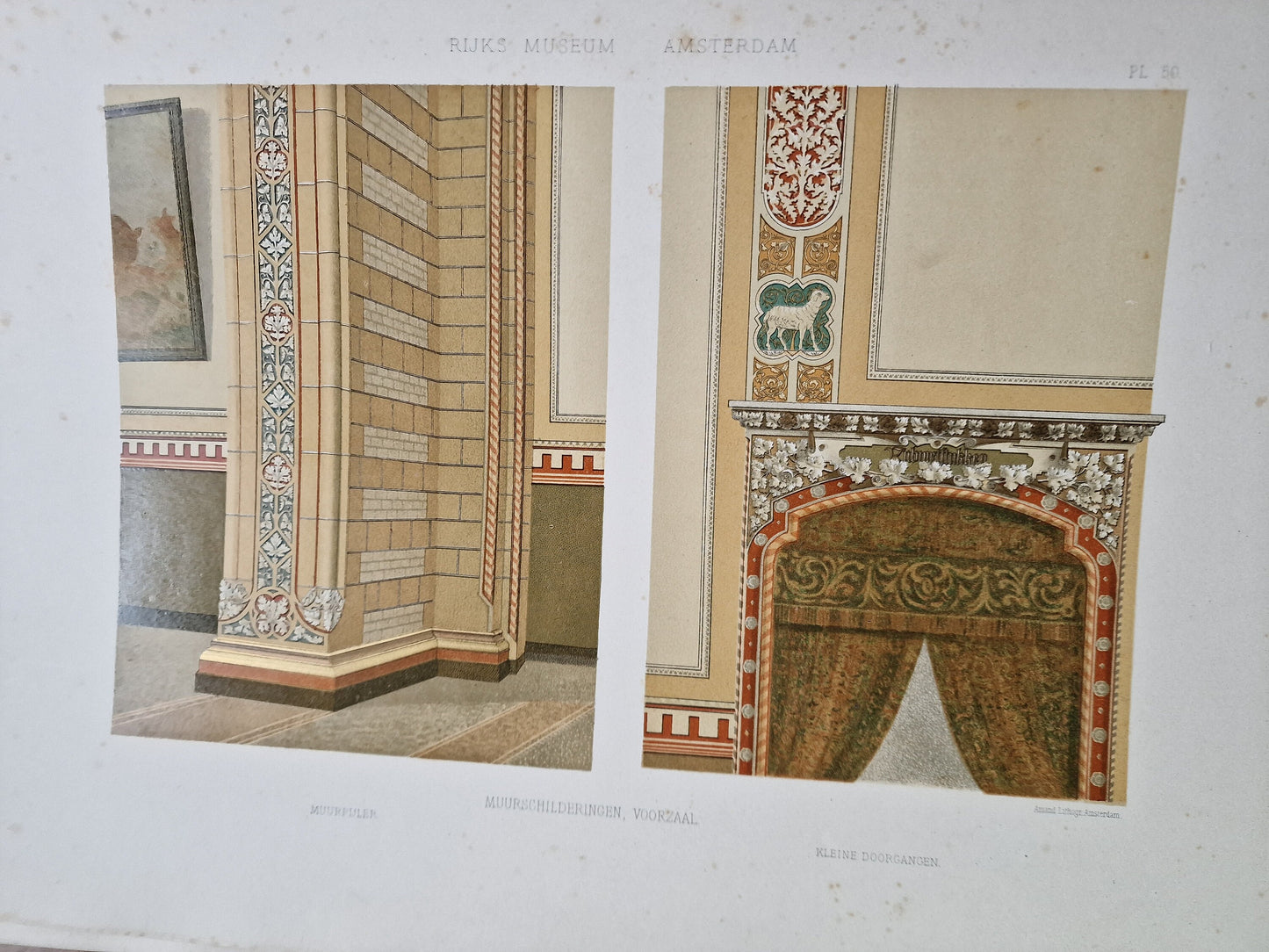1898 Rijksmuseum Amsterdam Prints, Architect P.J.H. Cuypers, Antique Folio