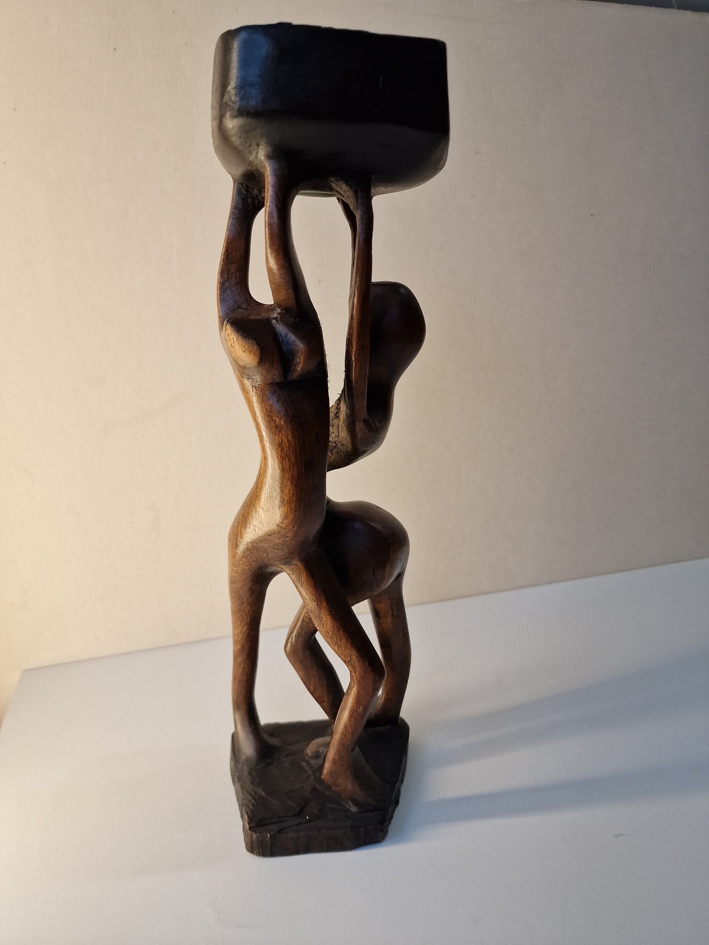 Afrika african Art sculpture, home decor, rustiek decor, meditatie hamam yoga houten beeld 31cm