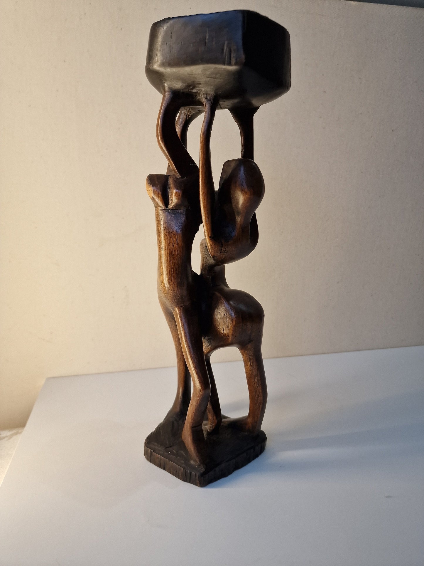 Afrika african Art sculpture, home decor, rustiek decor, meditatie hamam yoga houten beeld 31cm