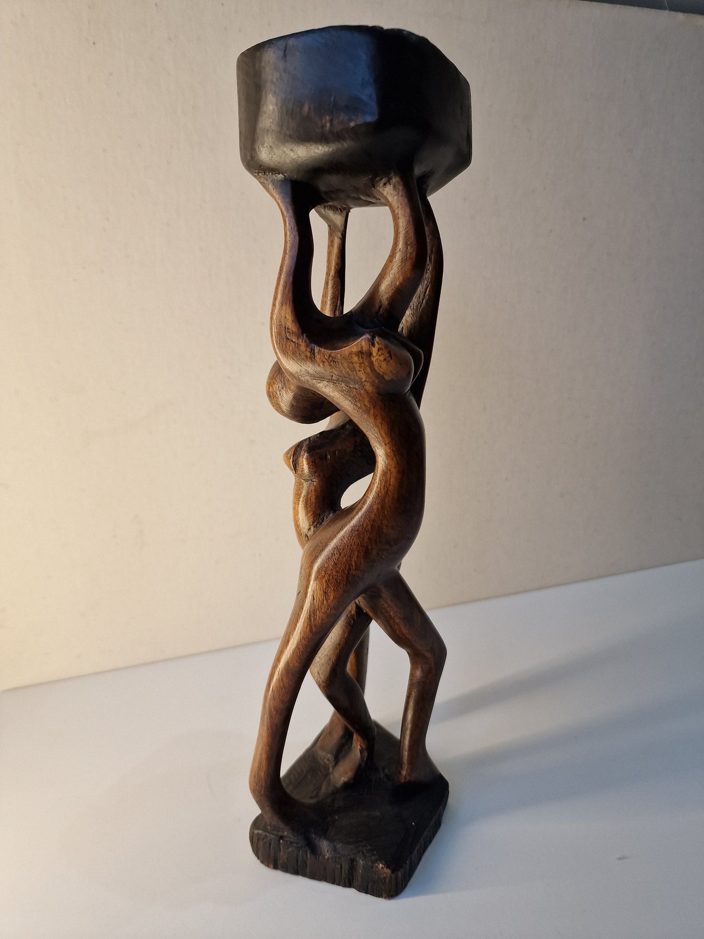 Afrika african Art sculpture, home decor, rustiek decor, meditatie hamam yoga houten beeld 31cm