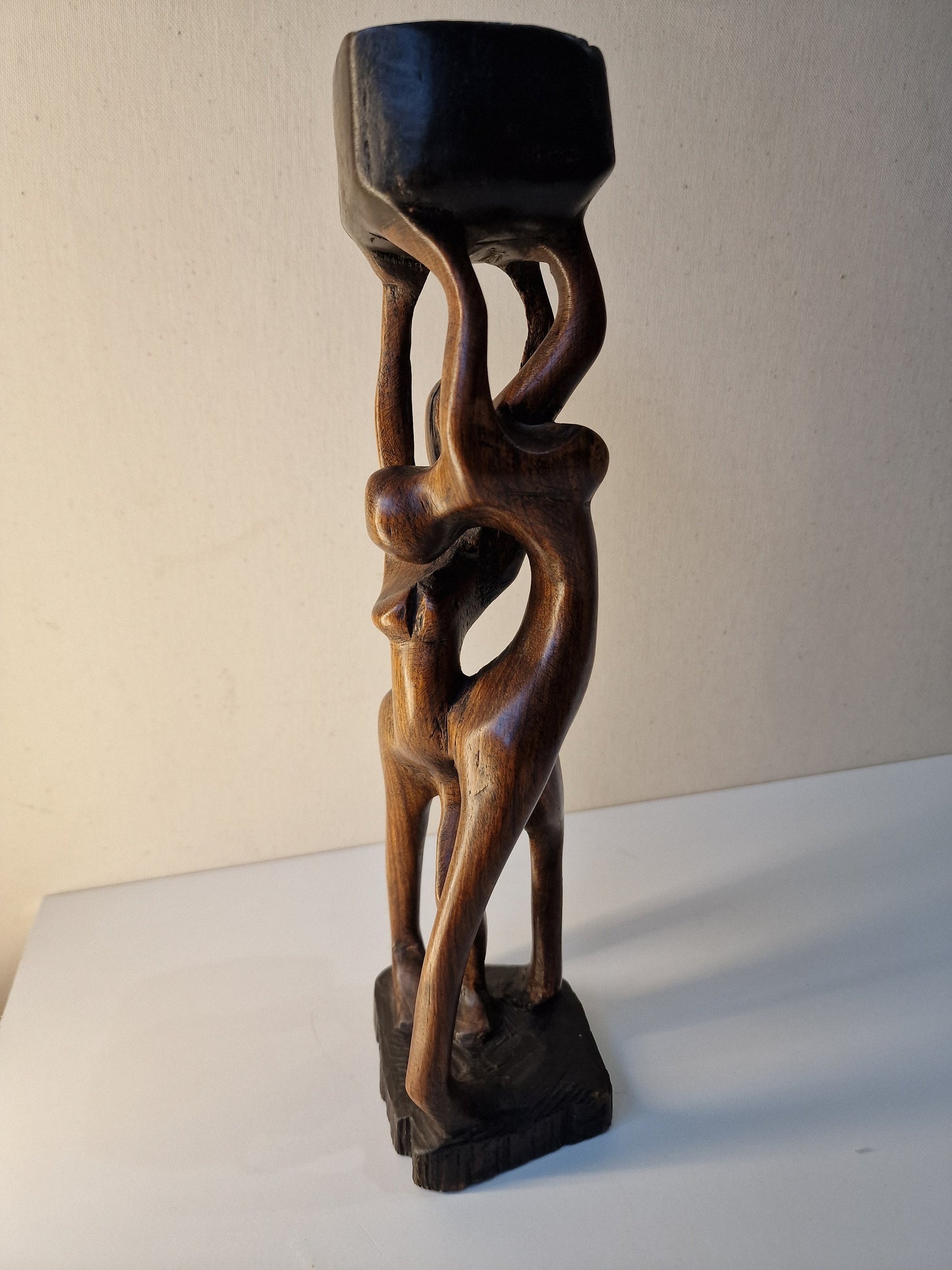 Afrika african Art sculpture, home decor, rustiek decor, meditatie hamam yoga houten beeld 31cm