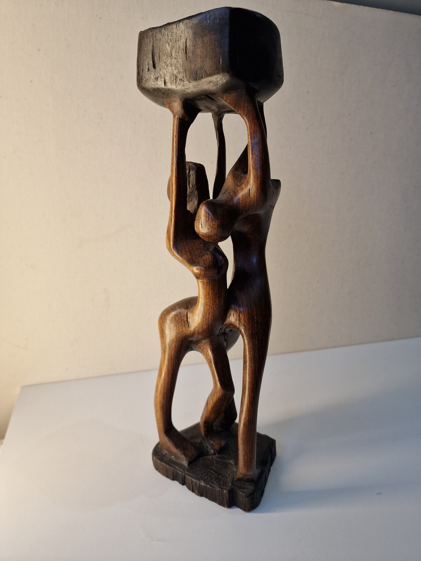 Afrika african Art sculpture, home decor, rustiek decor, meditatie hamam yoga houten beeld 31cm