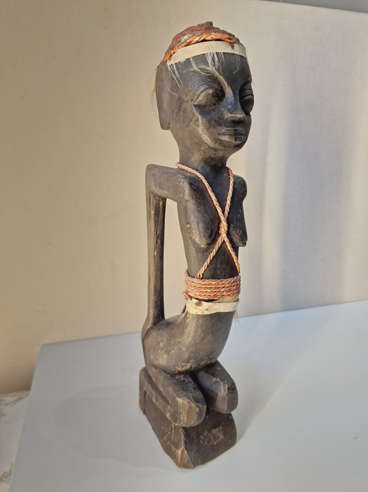 african statue old, ca 33 cm