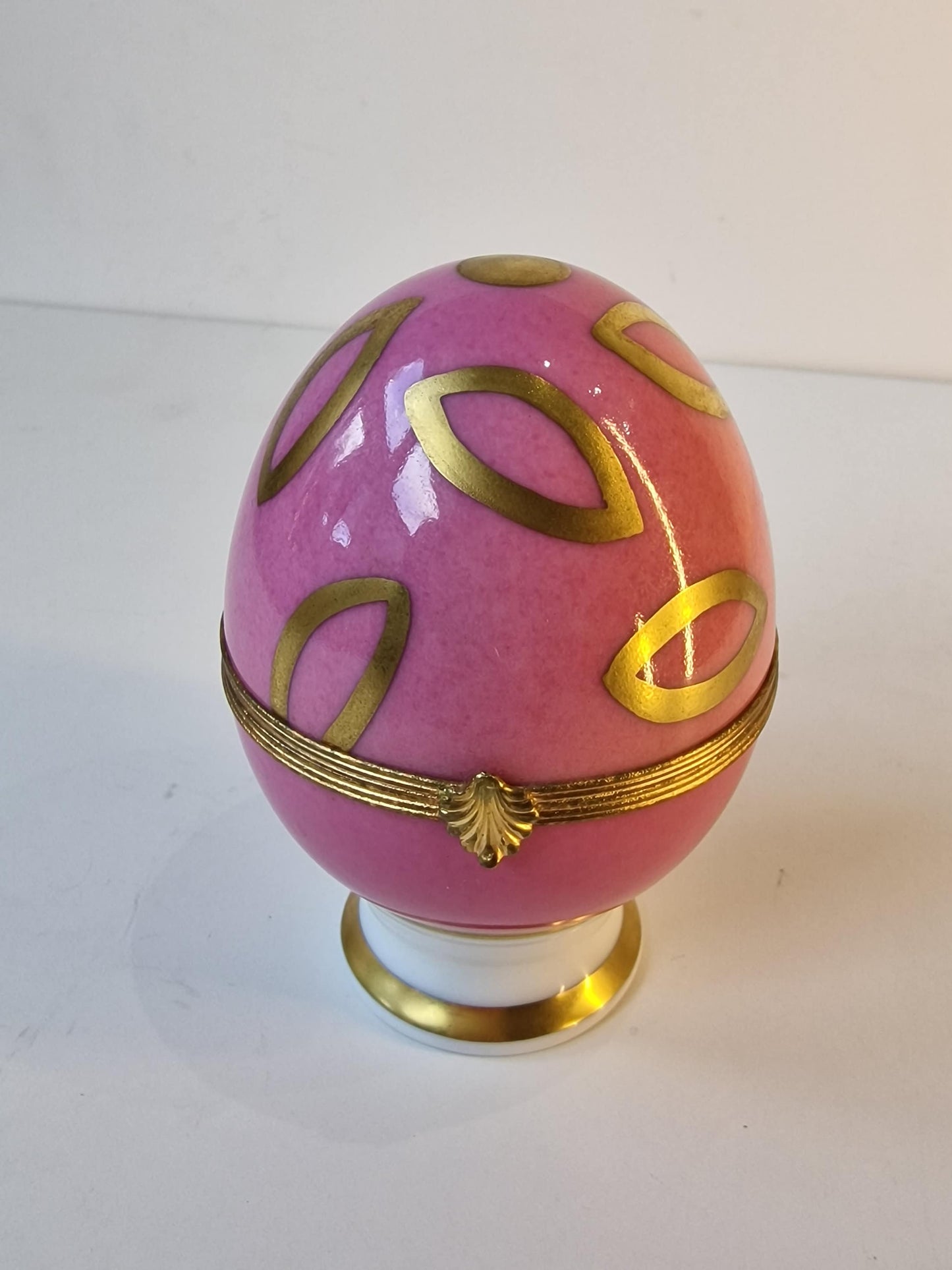 Limoges Raynaud Faberge Egg Box, 24k Gold, Saint Petersburg, Retired Exclusive