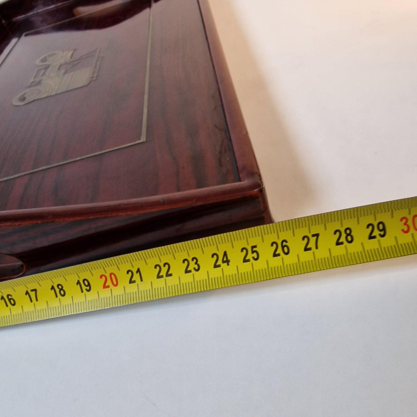 Vintage Lancel Paris Lacquered Wood Tray, MCM Centerpiece