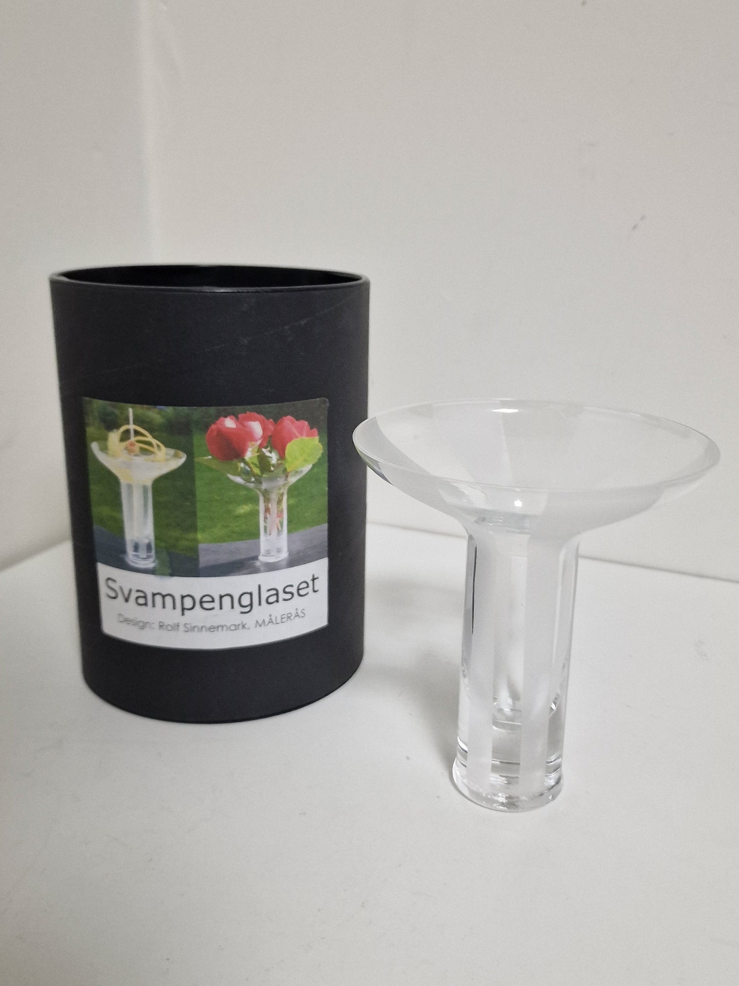 Rolf Sinnemark X Målerås , Glass Vase, Glass Denmark - 1975-2000 scandinavian design vaas scandinavie