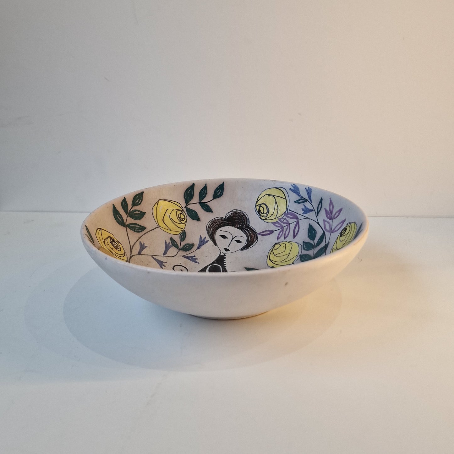 Kupittaan Savi Vintage keramische kom  Finse Scandi finland pottery designer midcentury