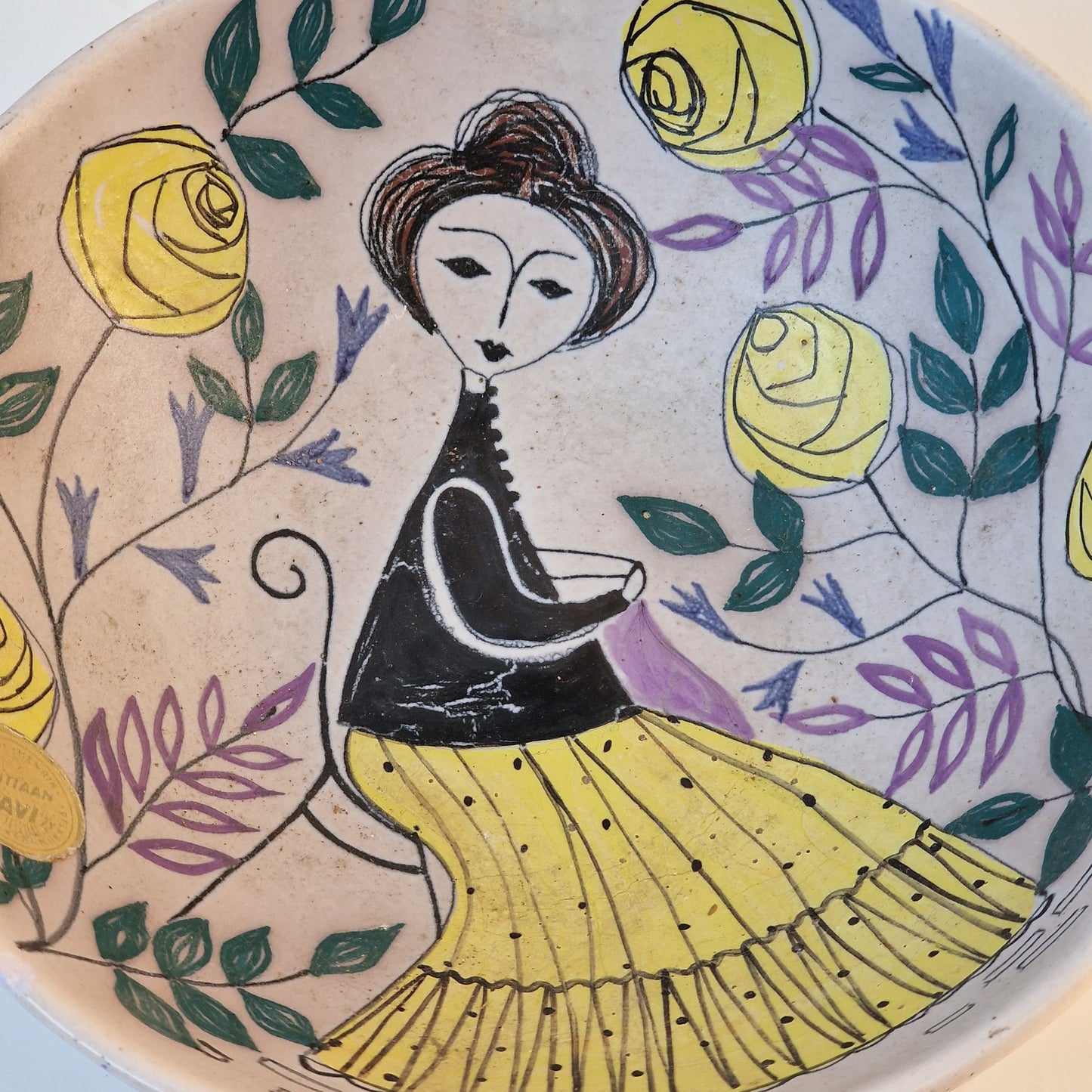 Kupittaan Savi Vintage keramische kom  Finse Scandi finland pottery designer midcentury