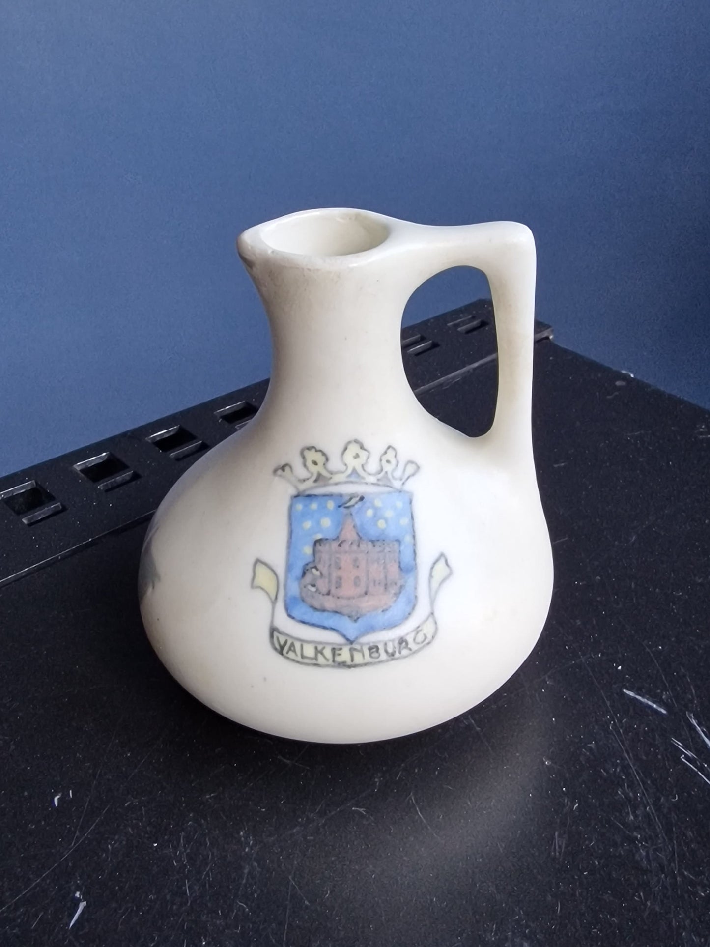 De DISTEL Amsterdam Pottery Jug, Art Nouveau Geometric Design, Nienhuis (1903-1910)