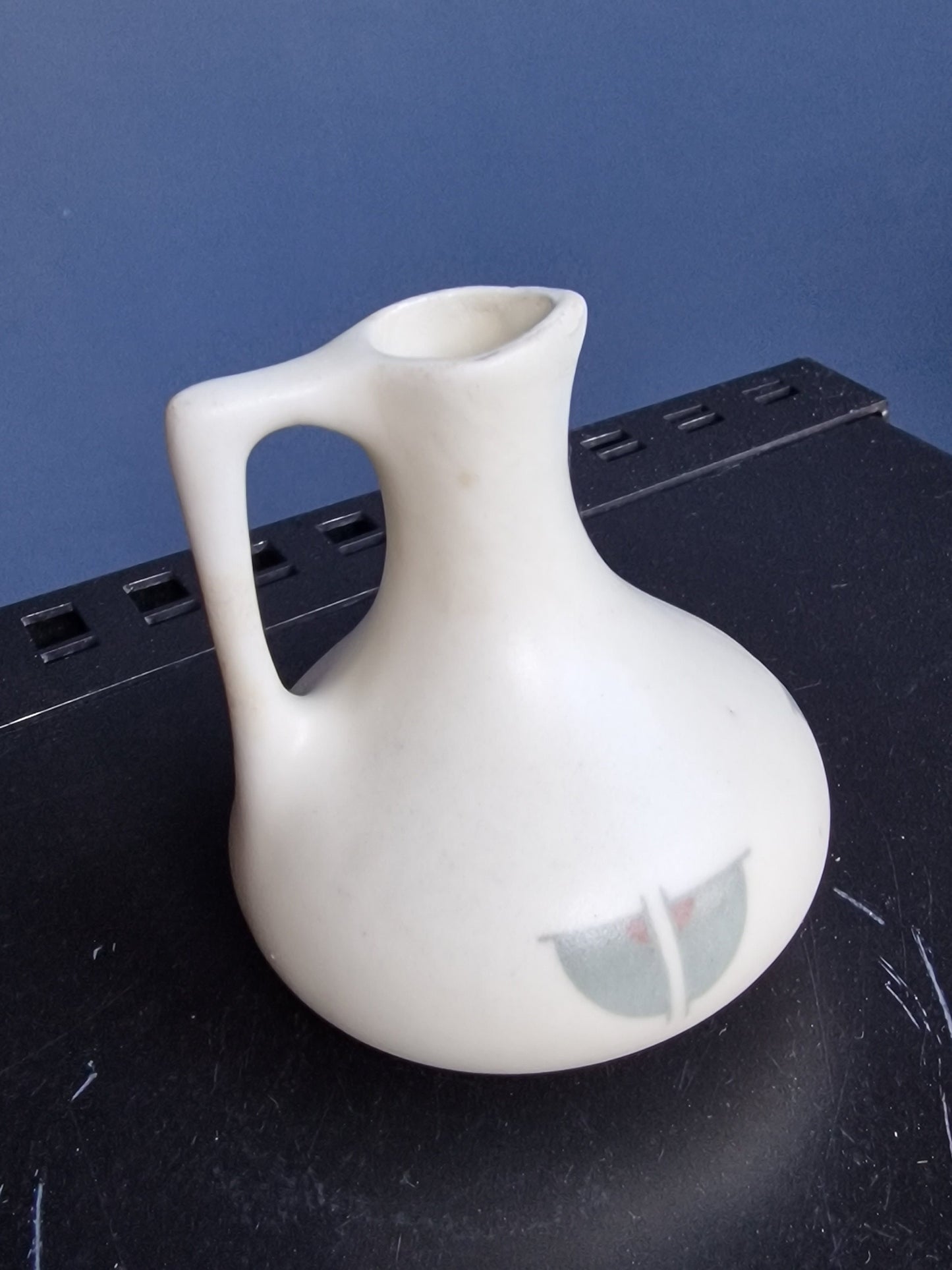 De DISTEL Amsterdam Pottery Jug, Art Nouveau Geometric Design, Nienhuis (1903-1910)