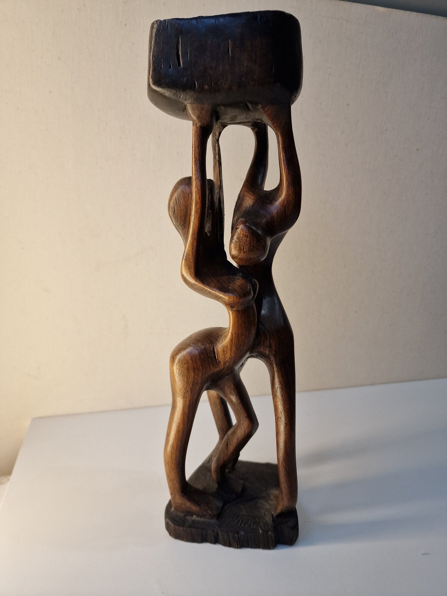 Afrika african Art sculpture, home decor, rustiek decor, meditatie hamam yoga houten beeld 31cm