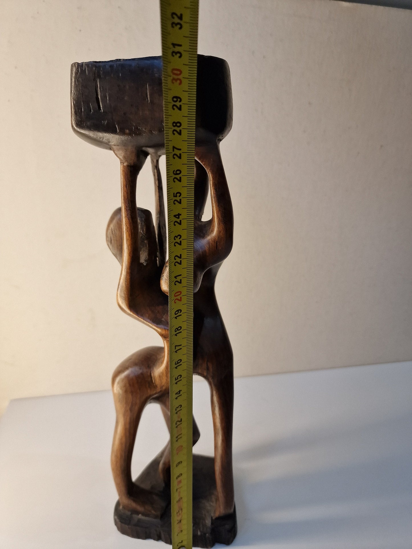 Afrika african Art sculpture, home decor, rustiek decor, meditatie hamam yoga houten beeld 31cm